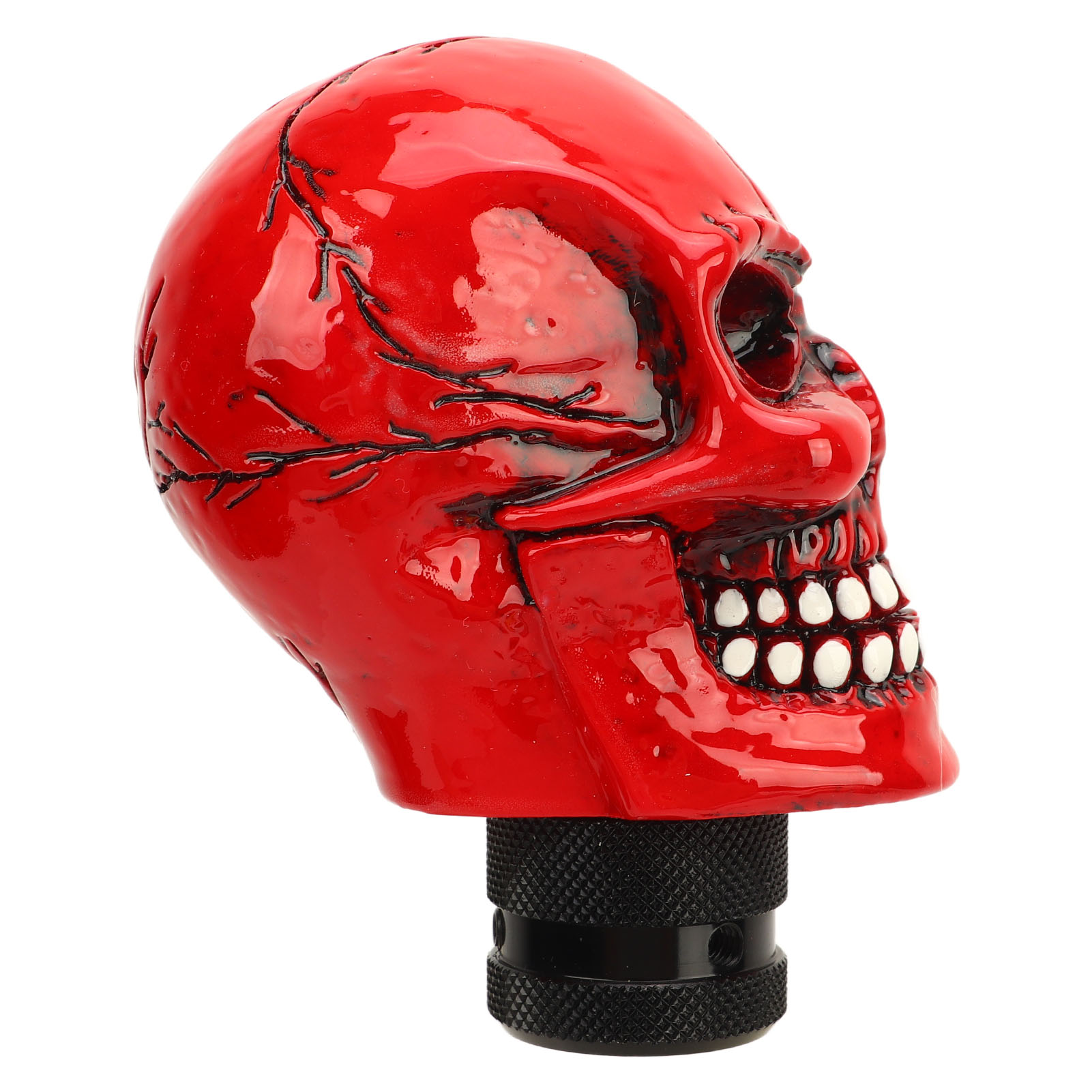 Universeller Roter Totenkopf-schaltknauf Aus Kunstharz, Totenkopf-schalthebel, Manueller Schaltknauf Für Autos
