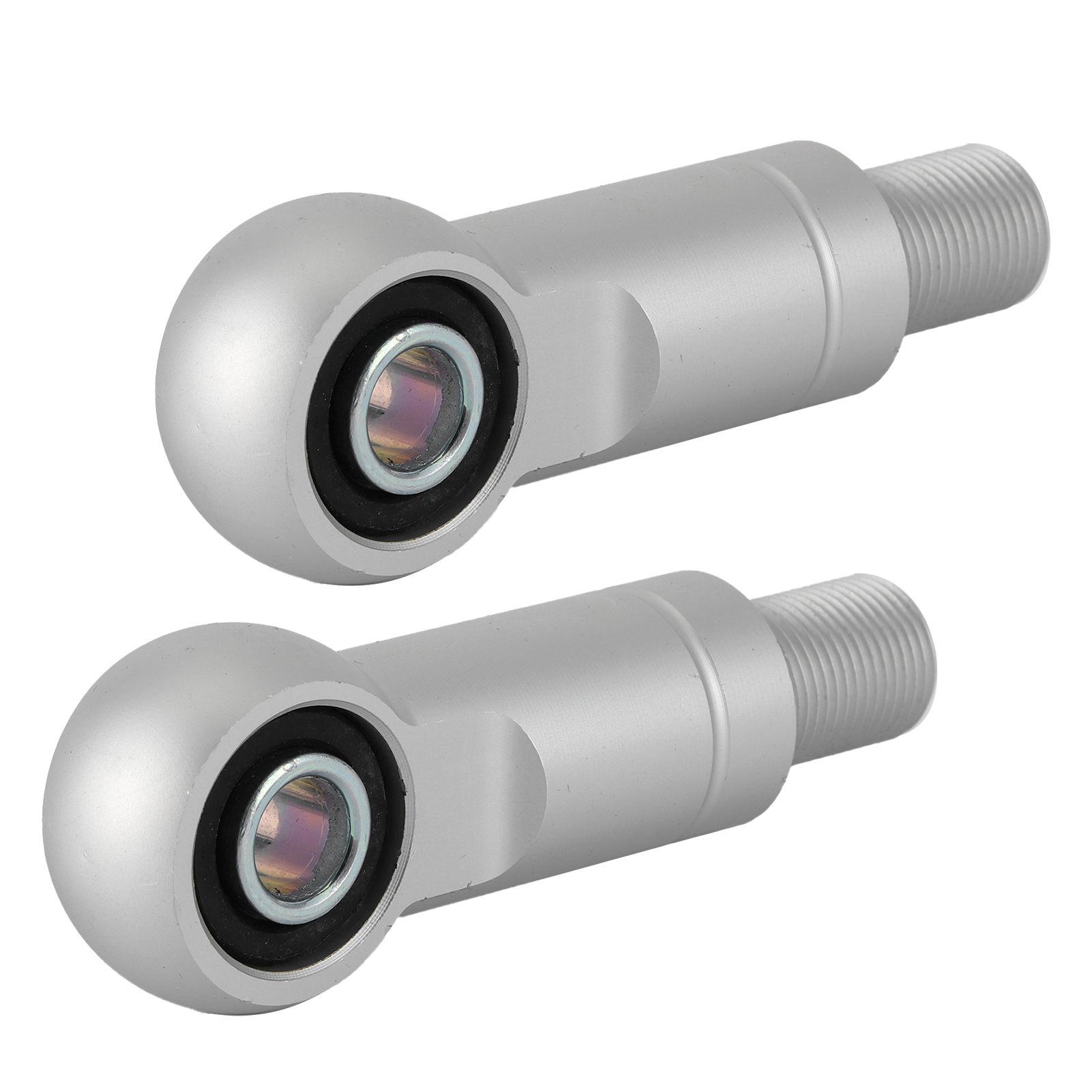 Paar Luftstoßdämpferadapter 10mm Loch, Höhenverstellung Für Offroad-quad-motorrad, Typ B Silber 95mm/3.7in, Fahrwerkshöherlegungssatz.