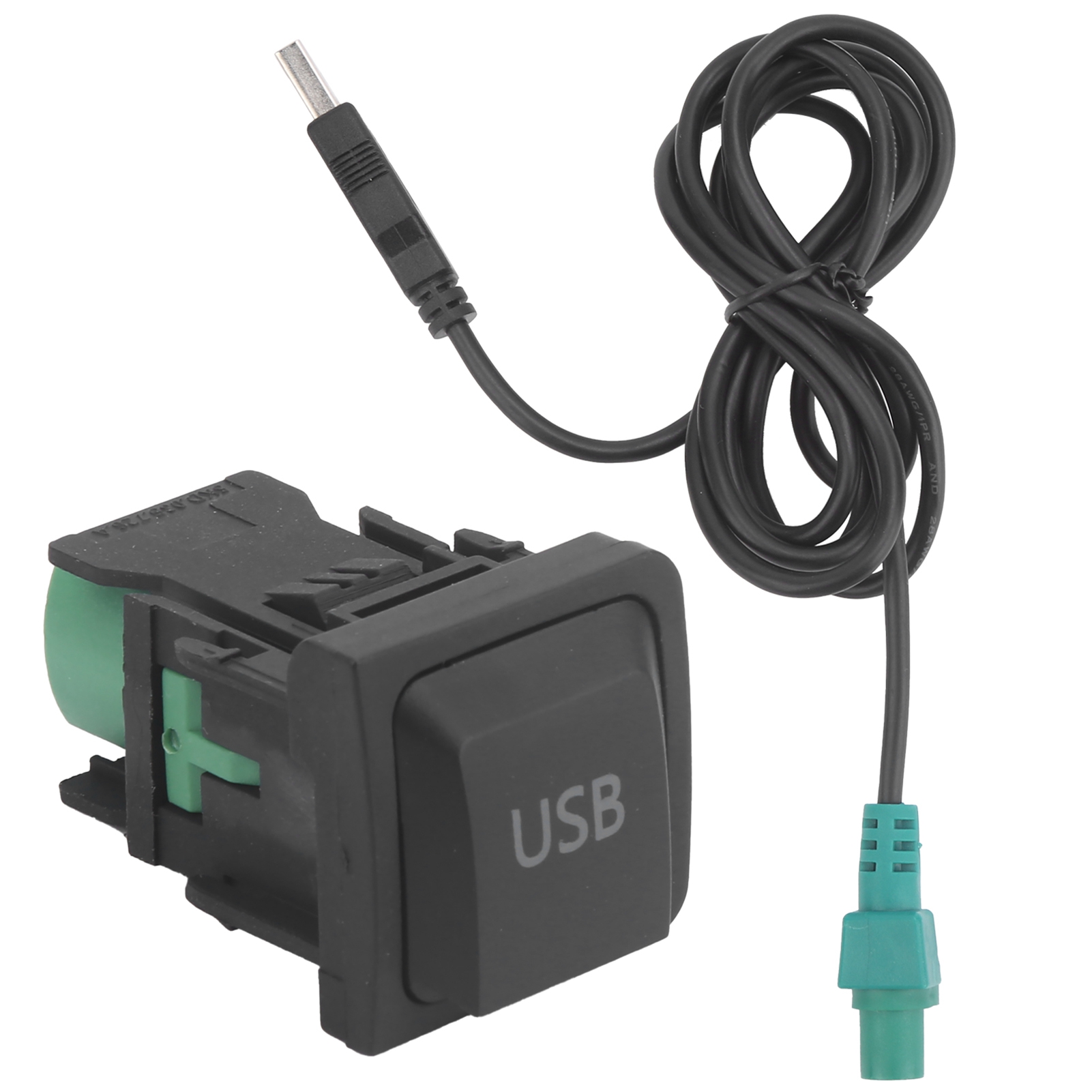 150 Cm Langes Kfz-usb-kabel Mit Audioadapter Und Universalschalter Für Smartphone/tablet/mp3-radio