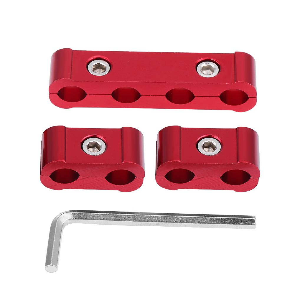 12 Zündkerzenkabel-trennringe Aus Aluminiumlegierung, 8 Mm, 9 Mm, 10 Mm, Motorkabel-teiler (rot)