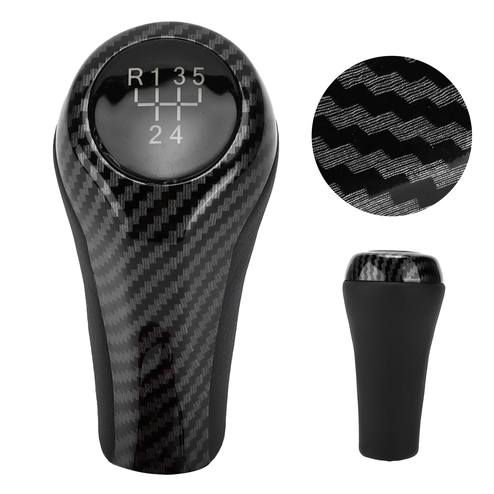 5-gang-schalthebel In Leichter Carbon-optik, Passend Für Bmw 1er, 3er, 5er, 6er, 7er, X1, X3, Z4, Z5, M3