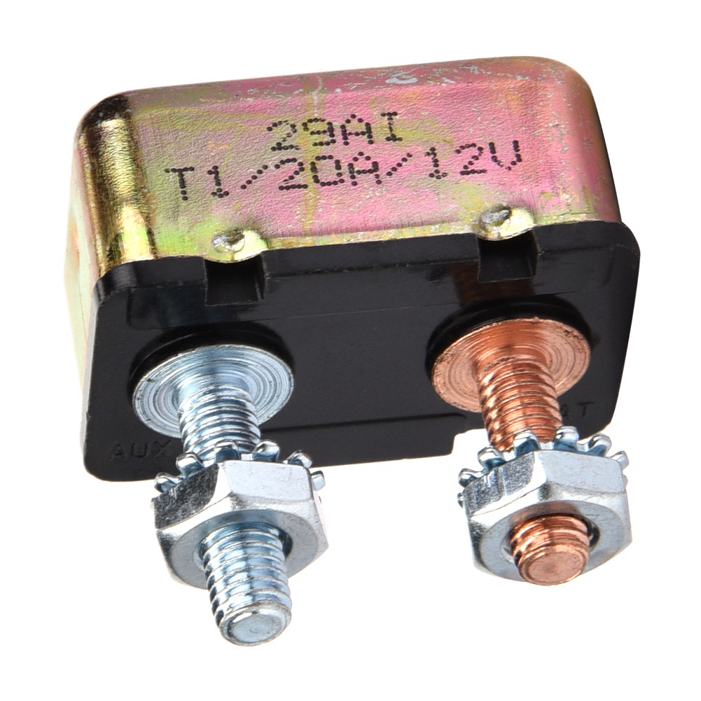 Universeller Automatischer 12v/24v-leistungsschalter Mit Rückstellbarer Sicherung, Schutzschaltung, Metallgehäuse, 20a Stromstärke, Für Boote Und Autos.
