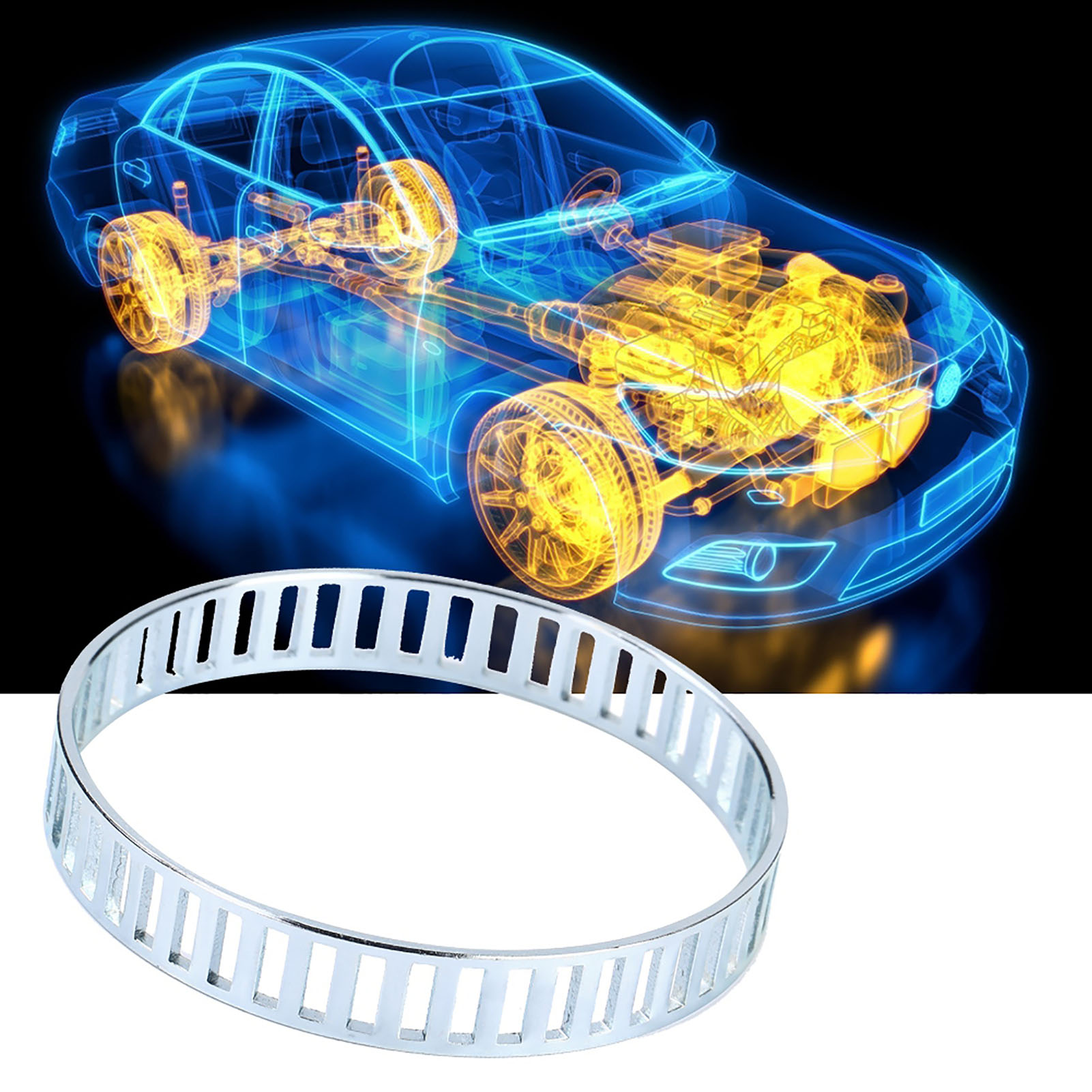 Abs-reluktorring 00019979 00004194 Für Bmw 1er Und 3er, Magnetischer Induktionsring, Kompatibles Autoteil, Raddrehzahlsensor, 2 Stück, Robuster Stahl