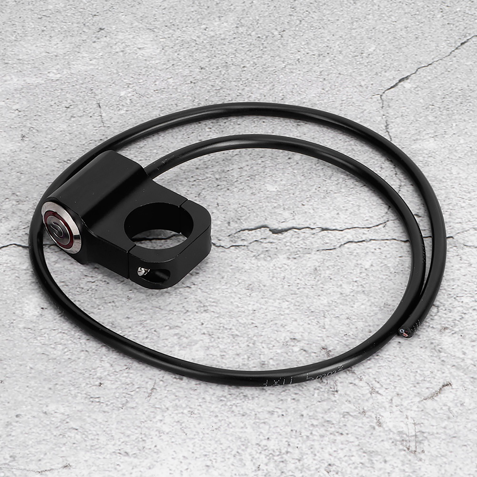 12v 25mm/0,98in Wasserdichter Led-scheinwerfer Aus Edelstahl Mit Lenkerschalter Für Motorräder Und Atvs, Schwarz