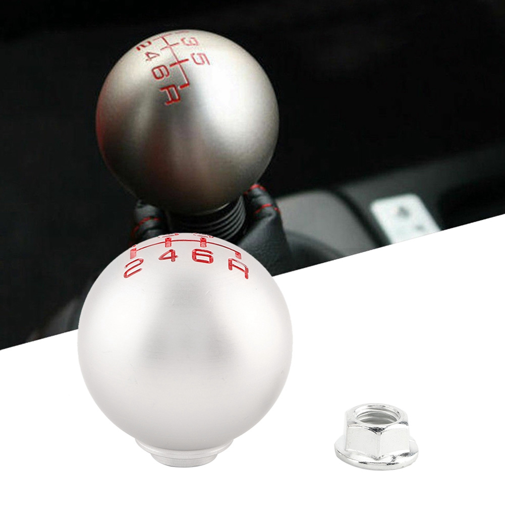 Schalthebel Aus Aluminium, 6-gang-schaltknauf, Schalthebelkopf, Sport-schalthebel, Kfz-ersatzteil, Schwarz, Universell.