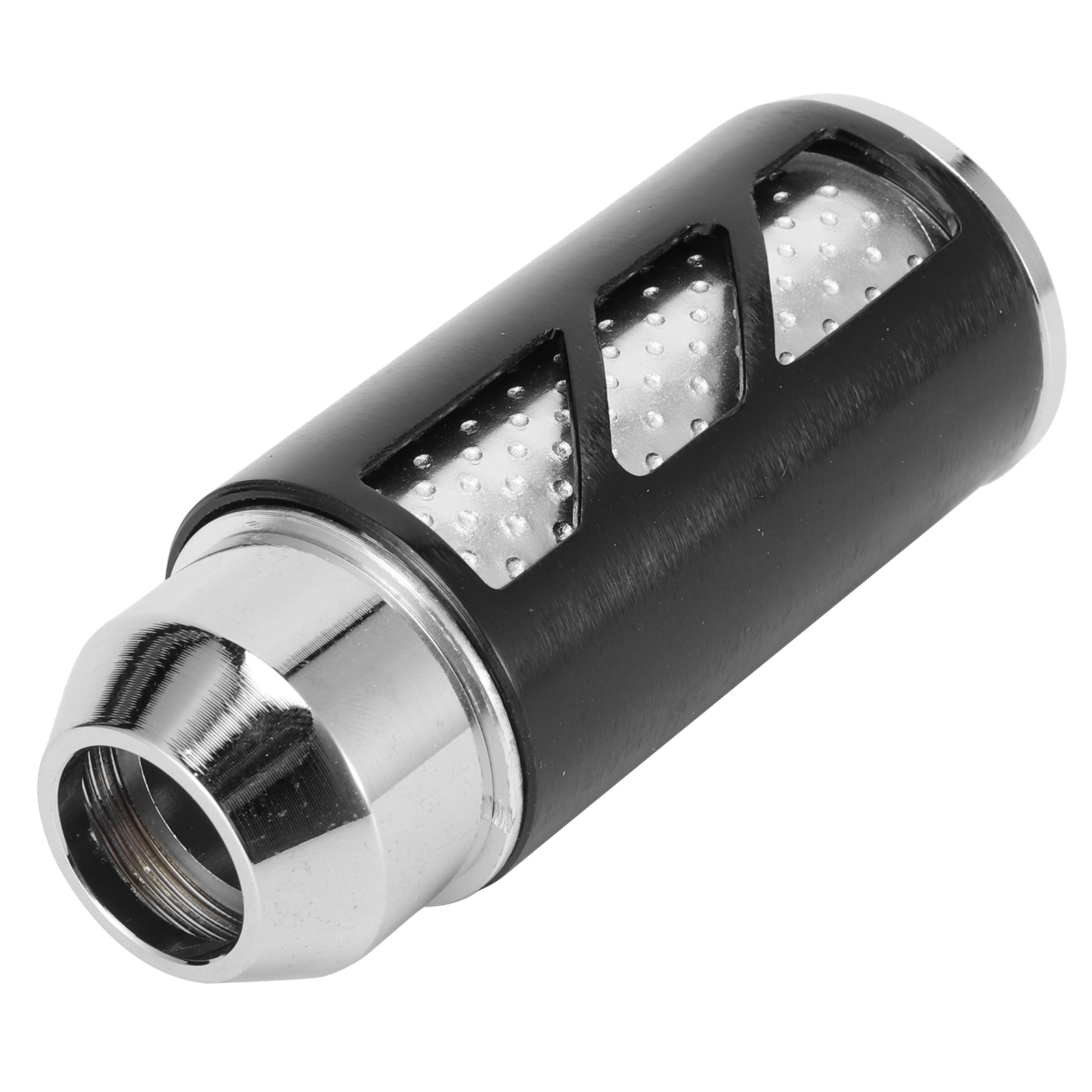 Universeller Schaltknauf Aus Aluminiumlegierung Mit 3 Adaptern Für Autos (schwarz)