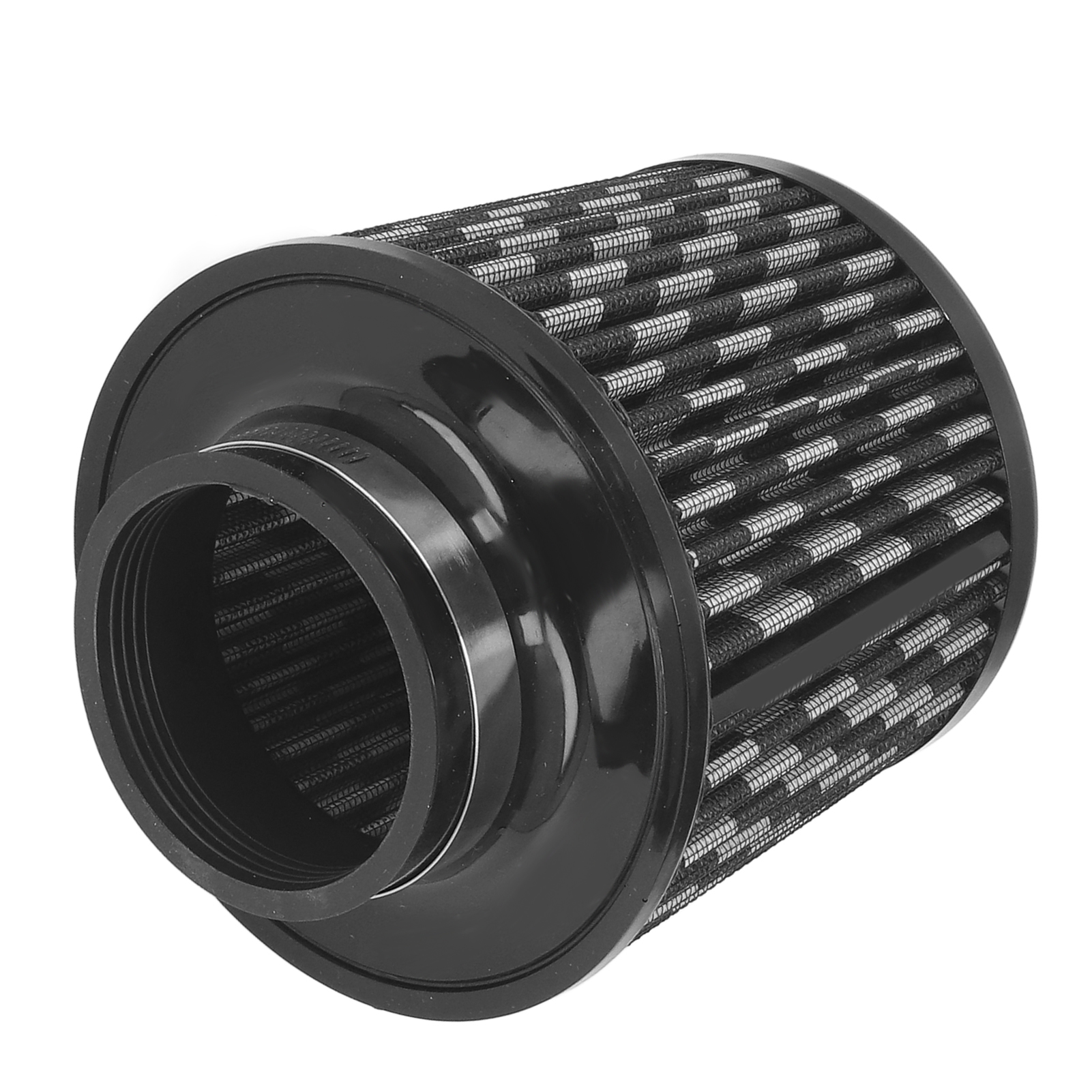 Hochleistungs-kegelluftfilter (76 Mm/3 Zoll), Universeller Schnellverschluss, Ansaugung Mit Hohem Durchfluss Für Fahrzeugtuning, Direkter Austausch, Silberfarben, Kompatibel Mit Modifizierten Fahrzeug
