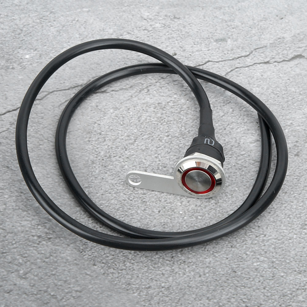 Motorradschalter Mit Reset-knopf Und Kontrollleuchte, 12 V, Edelstahl, Modifikationszubehör