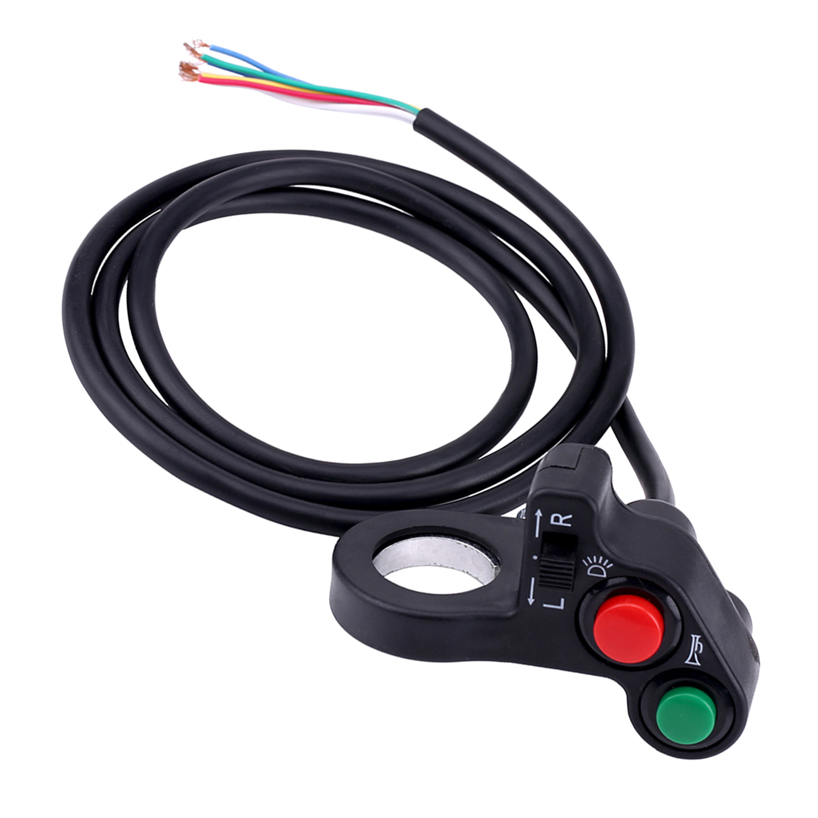 22-mm-motorradlenkerschalter (7/8 Zoll) Für Scheinwerfer, Blinker Und Hupe, Druckknopf Ein/aus