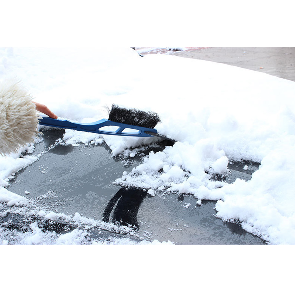 2-in-1 Schneebürste Mit Abzieher Und Eiskratzer, Frostsicherer Schaumstoffgriff, Schneeschaufel Für Auto, Lkw, Suv, Mpv, Zum Enteisen Der Windschutzscheibe.
