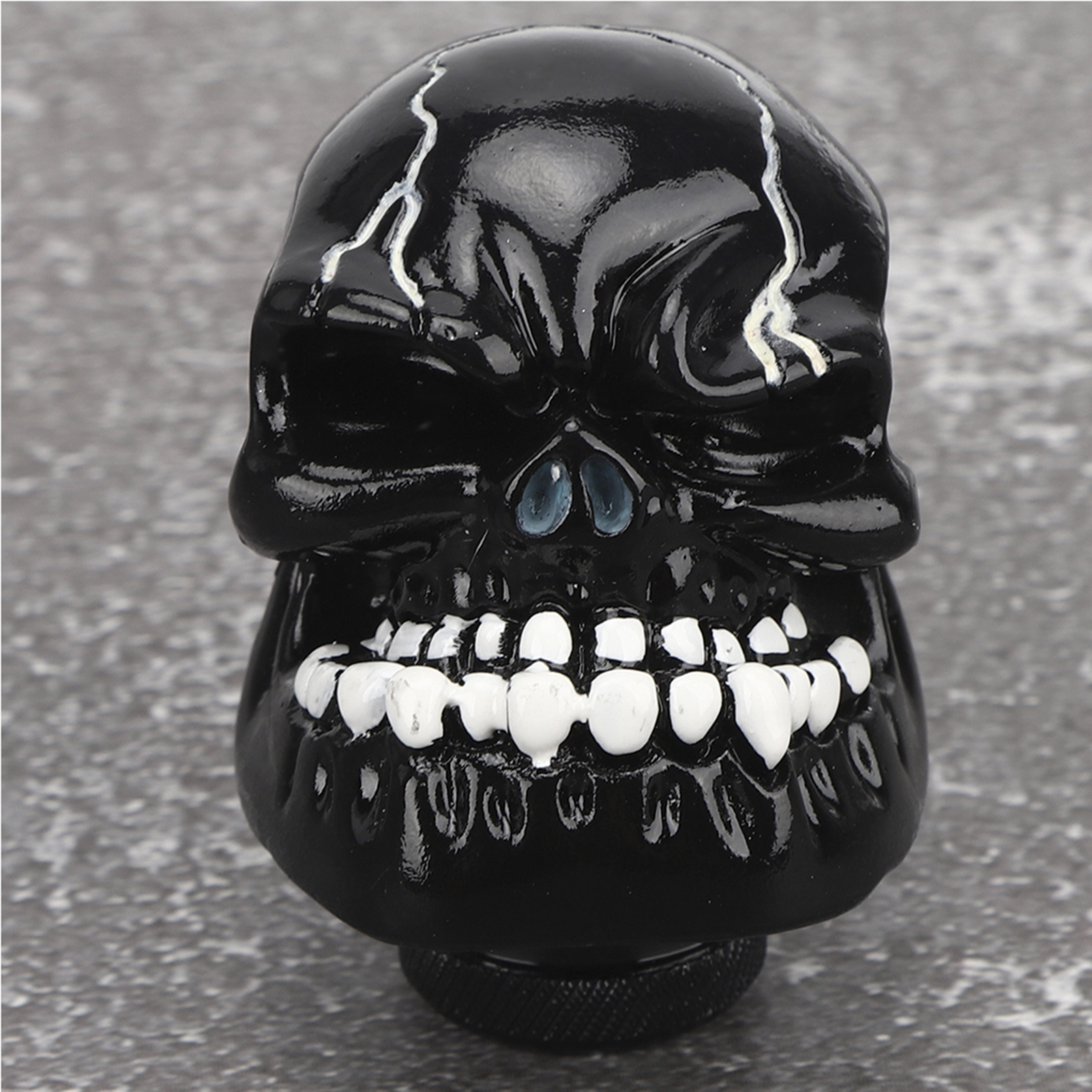 Schaltknauf Mit Totenkopf-motiv, Modifizierter Schalthebel, 8 Mm / 10 Mm / 12 Mm Adapter, Schwarz