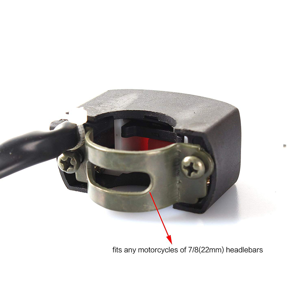 Universeller 12v Dc Motorrad-lenkerschalter Für Led-nebelscheinwerfer, Ein-/ausschalter, Motorradscheinwerfer, Wasserdichter Schalter