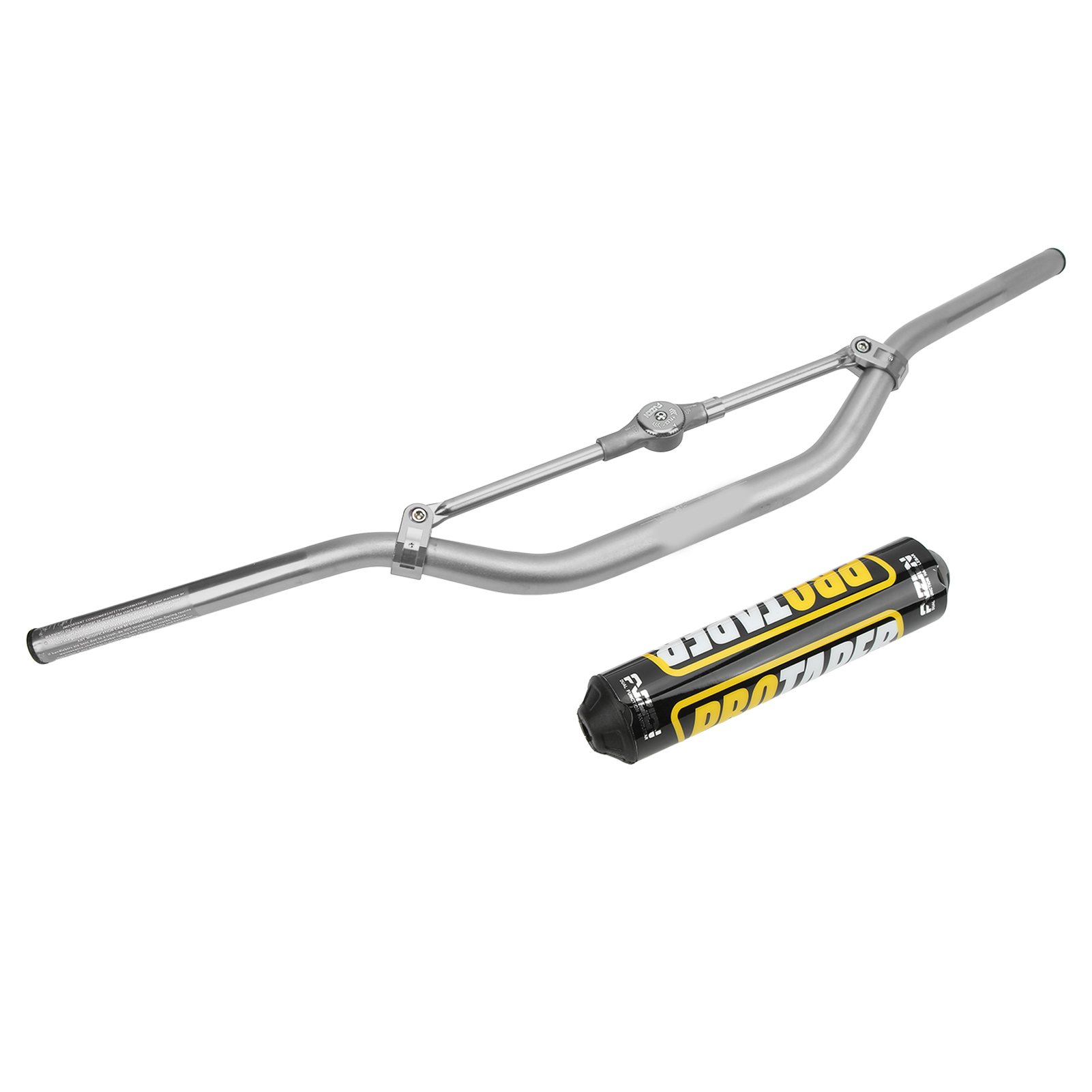 Cnc-gefräste 28-mm-motorradlenkergriffe, Universaladapter Für Cross- Und Enduro-motorräder, Rutschfeste Lenkerpolster, Zubehörset In Schwarz Und Silber