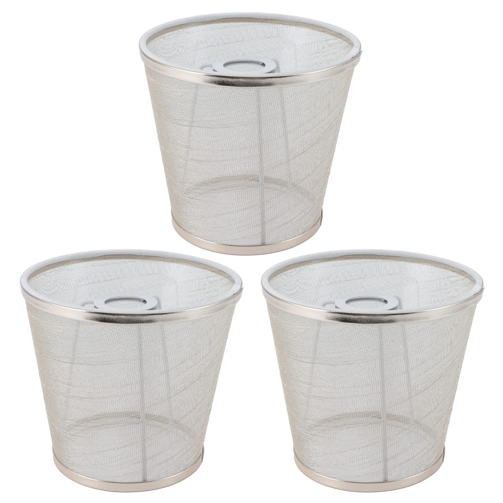Goldfarbener Stofflampenschirm E14, 3er-set, Moderner Europäischer Stil, Meson-design, Ideal Für Kerzenleuchter Und Dekorative Pendelleuchten.