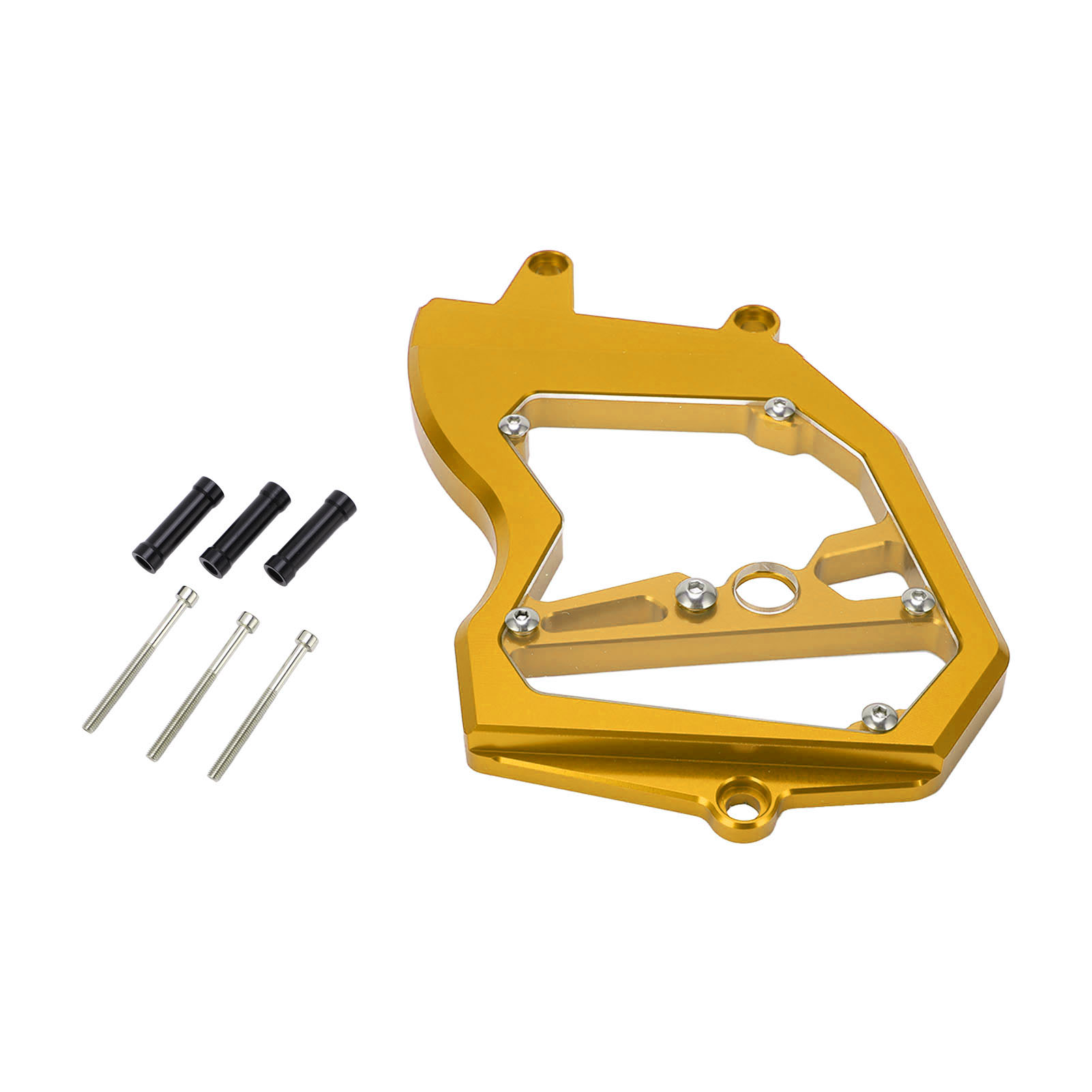 Cnc-gefräster Kettenschutz Aus Aluminiumlegierung Für Motorräder, Ersatz-kettenradabdeckung Für Zx6r 2009–2021, Goldfarben, Robuster Verkleidungsschutz