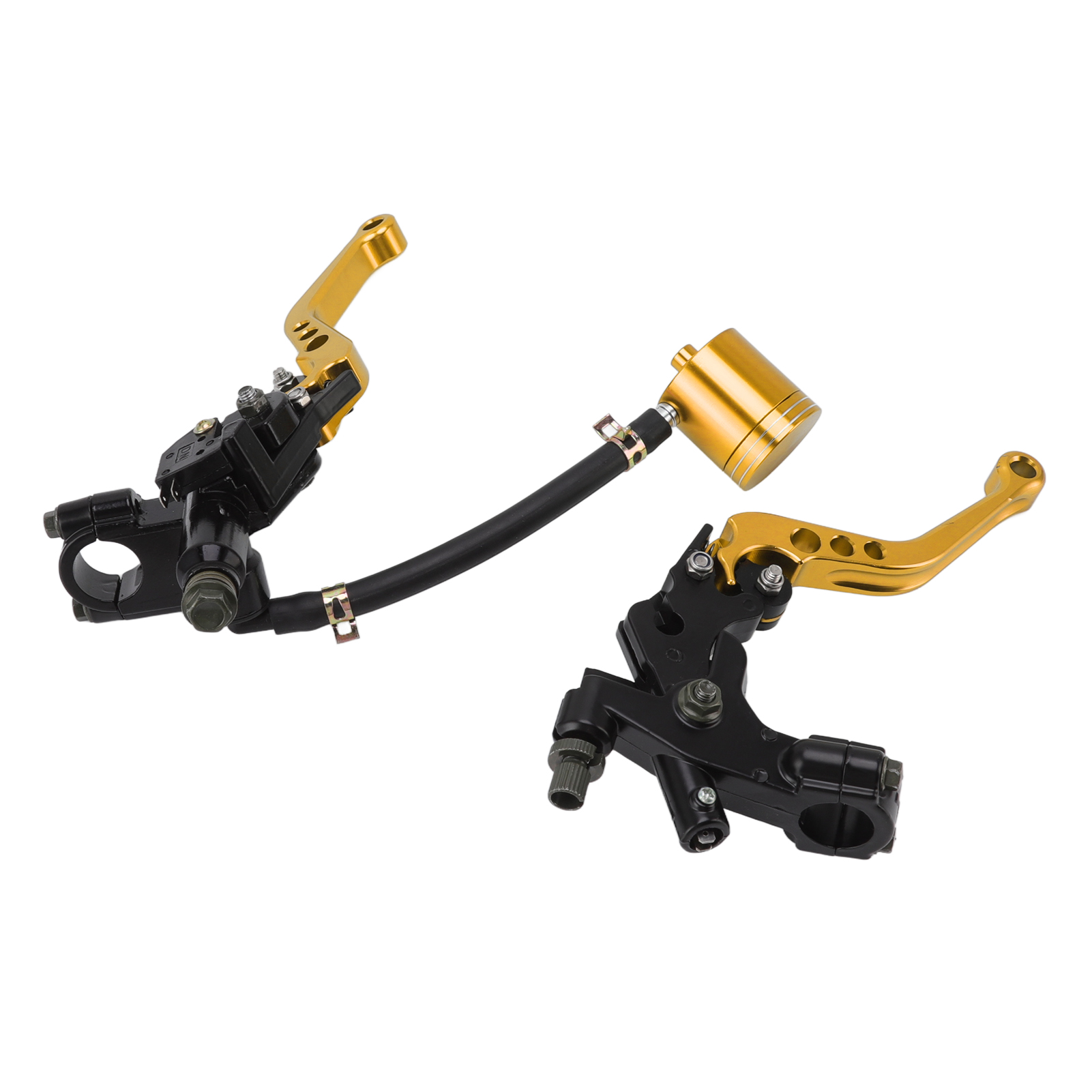 Universeller Brems- Und Kupplungshebel Aus Aluminium Für Motorräder, Paar (2 Stück), Kompatibel Mit Suzuki Gold Ersatzteilen, Robuste Und Leichte Pumpgriffe.