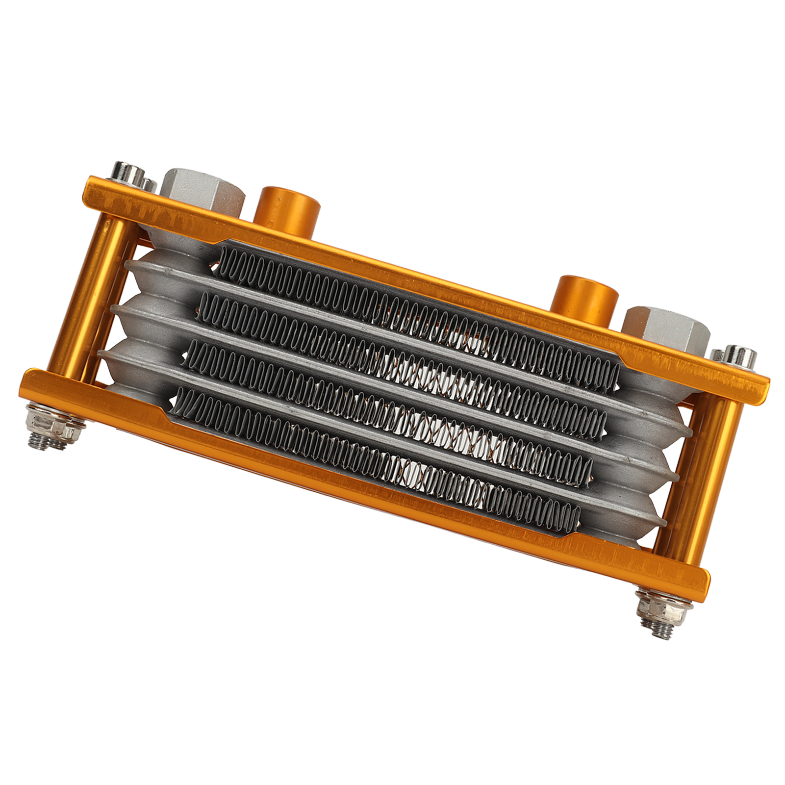 17-teiliges Motorrad-ölkühler-set, 4-reihiger Aluminiumkühler, Motorkühlungs-austauschset Für Monkey 125-140 Cm³, Gold