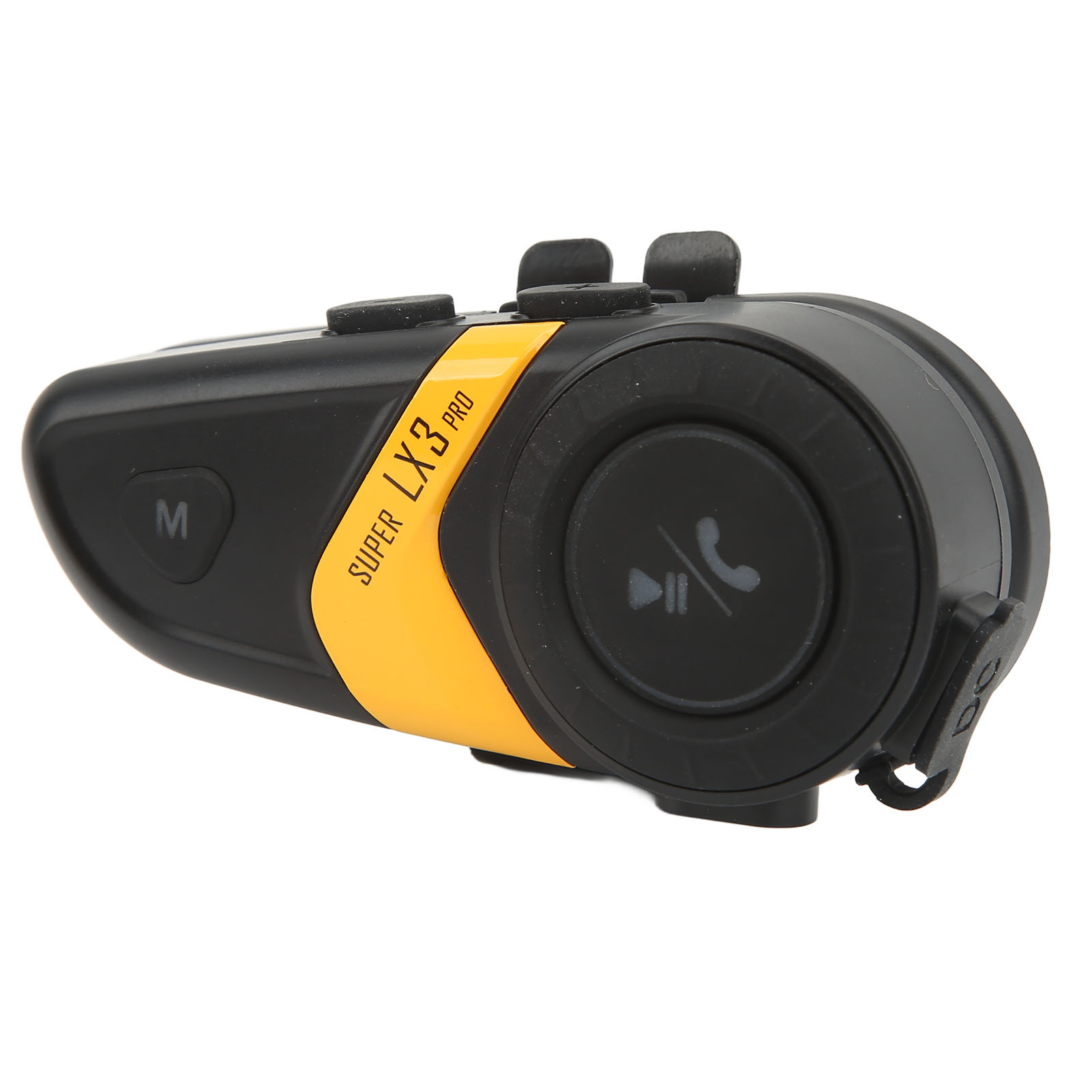 Motorradhelm-bluetooth-5.0-headset Mit 500 M Reichweite, Universeller Gegensprechanlage Und Freisprechfunktion, Gelbes Headset, Kommunikationssystem