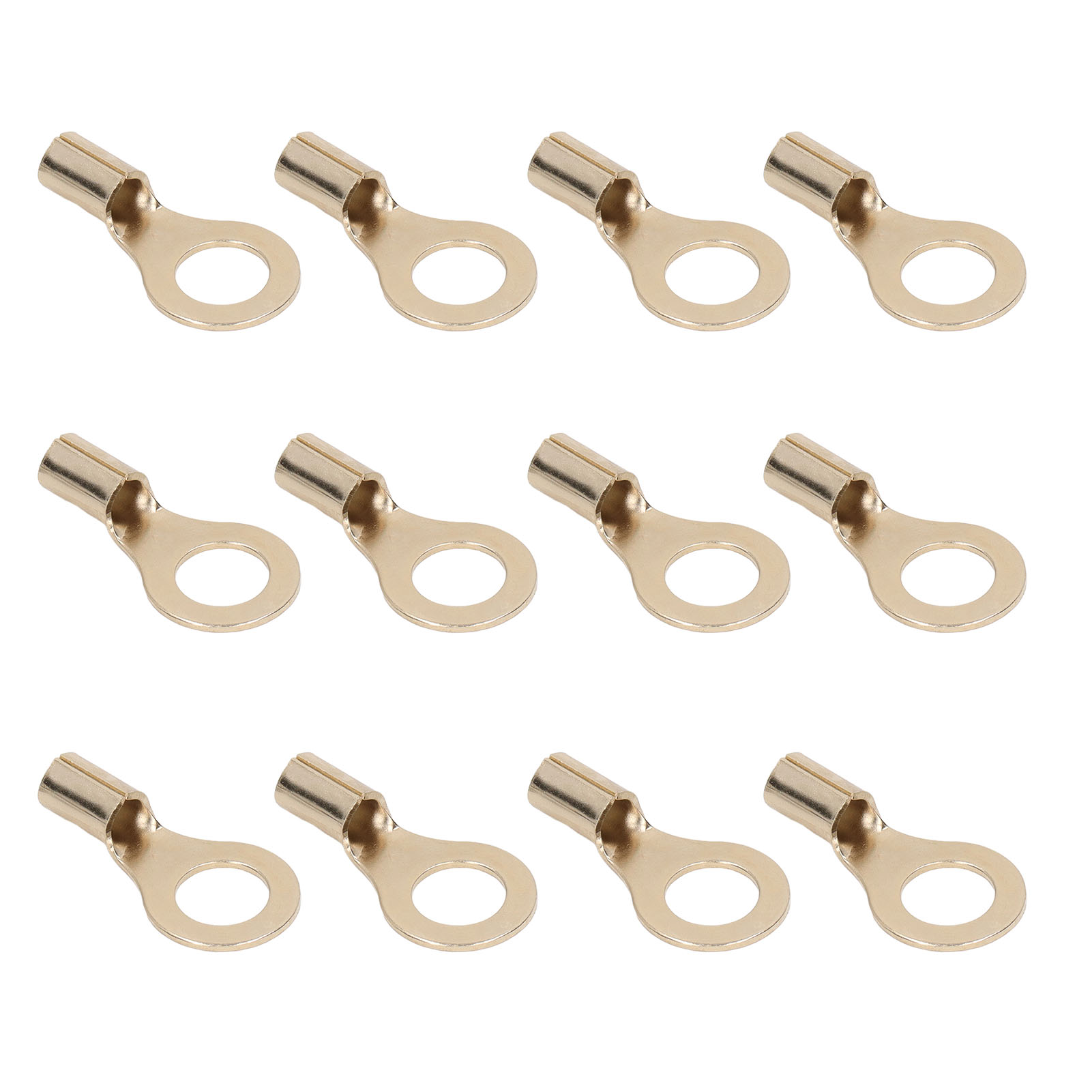 Kupfer-crimpkabelschuhe Mit 12 Mm Innendurchmesser, Ringkabelschuhe, Steckverbinder Für Verteilerkasten Und Fahrzeug, Packung Mit 6 Stück.