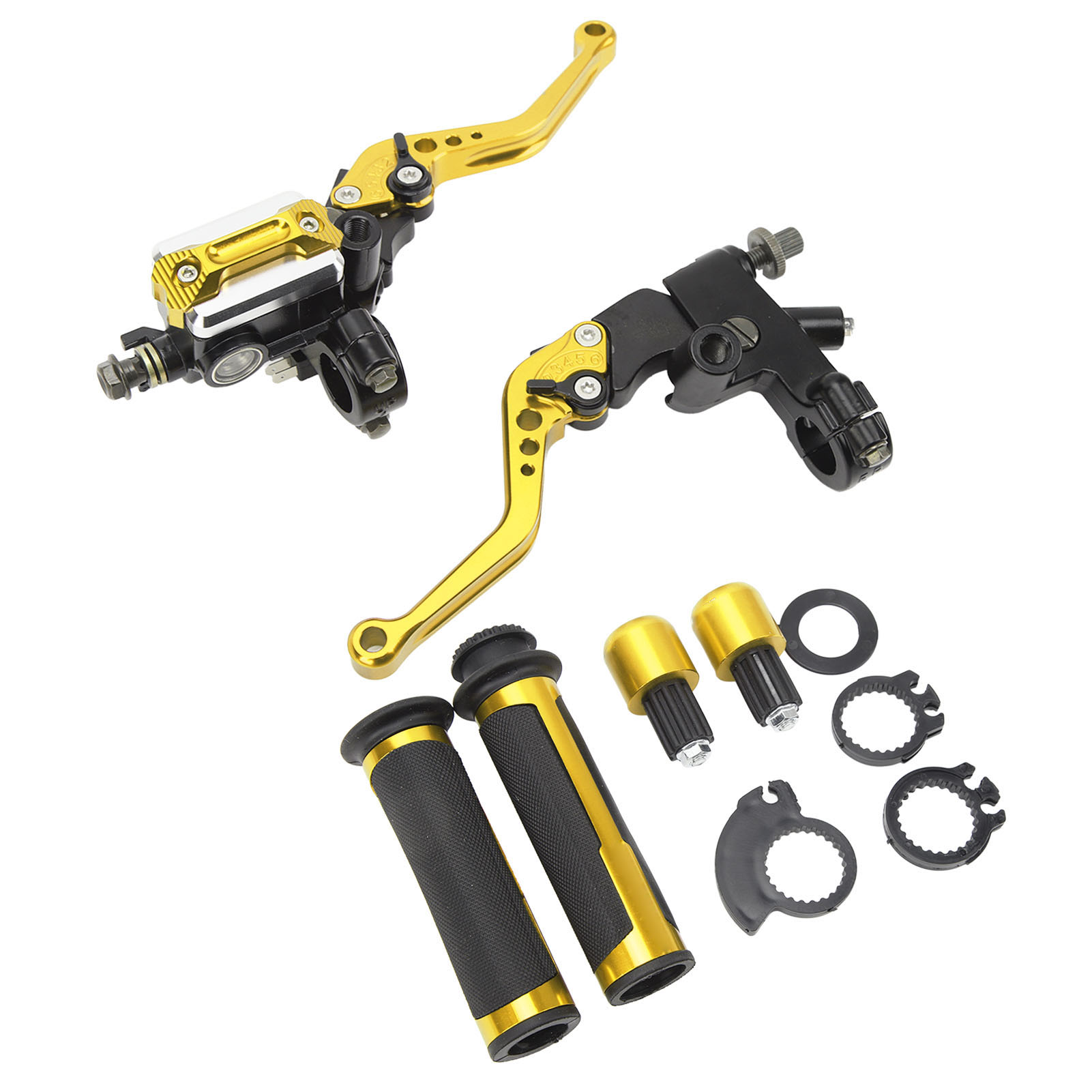2 Motorrad-bremshebel, 22 Mm Hauptbremszylinder, Lenker, Gold, Für Sportroller, Straße, Gelände