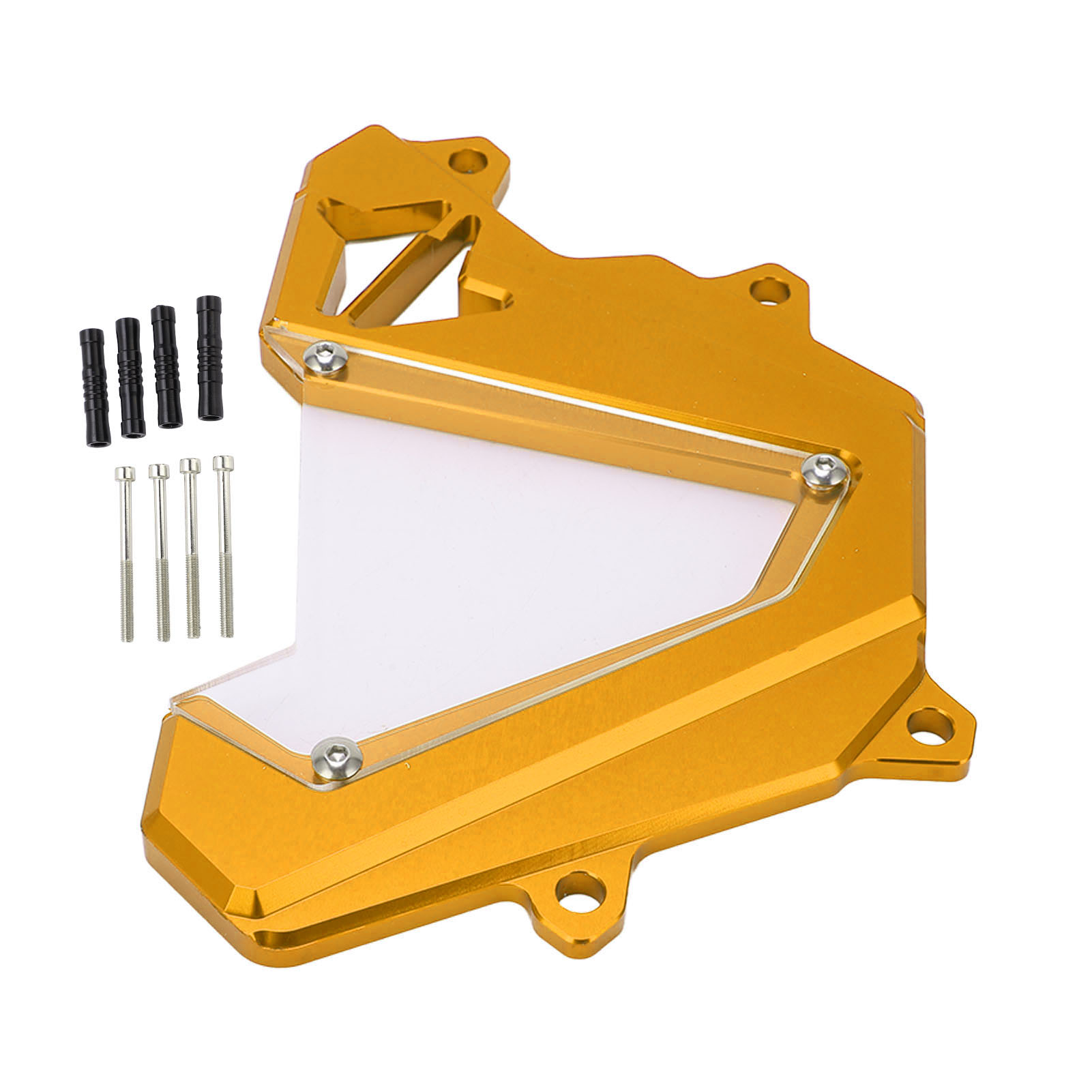Goldfarbener Cnc-gefräster Abtriebsritzelschutz Aus Aluminiumlegierung Für Motorräder, Kompatibler Ersatz Für Ninja 1000 2014-2017, Robuste Frontschutzplatte.