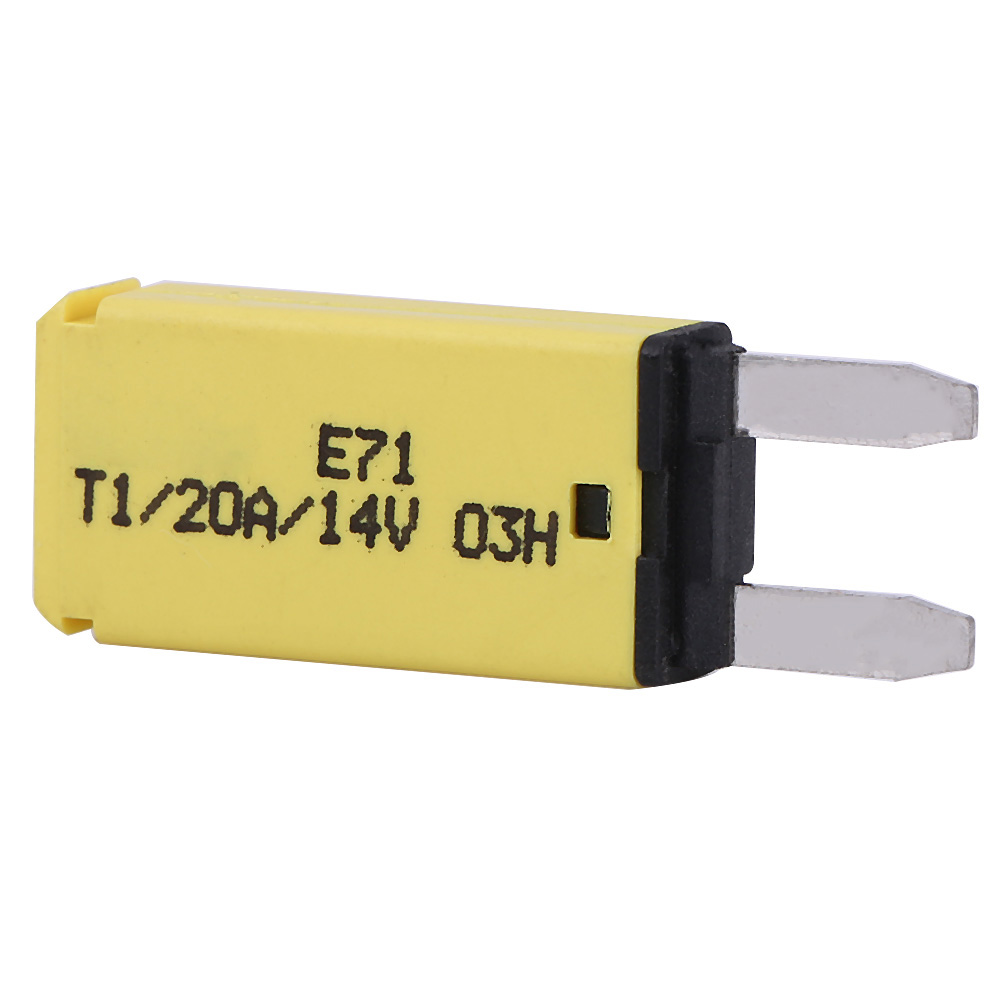 20a Gelbe Flachsicherung, 14v Dc Miniatur-leistungsschalter Mit Automatischer Rückstellung Für Auto, Lkw, Boot, Wohnmobil, Elektrischer Stromkreisschutz.