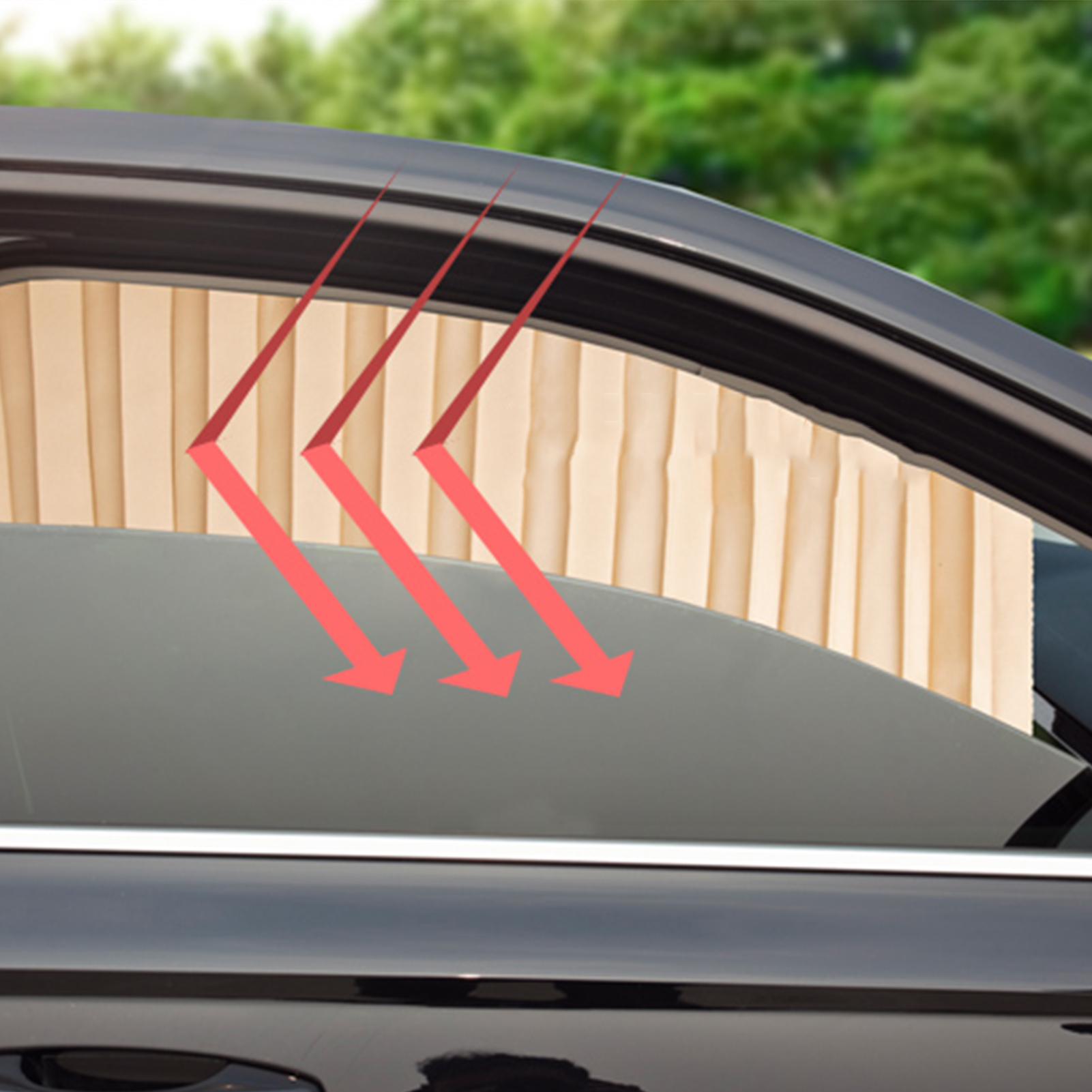 Magnetische Sonnenschutzblenden Für Die Autoseiten, Universeller Uv-schutz, Goldene Fensterabdeckungen, 4 Stück