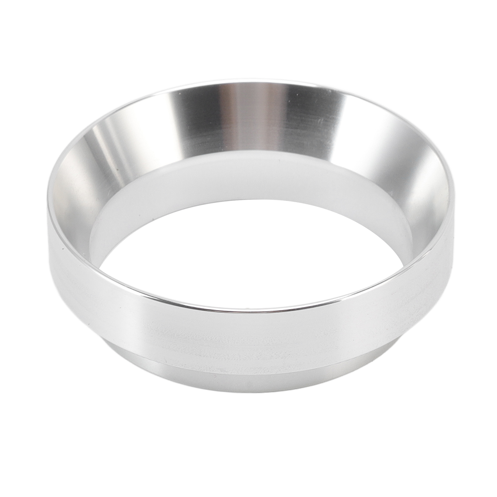 58-mm-kaffeedosiertrichter, Italienischer Magnetischer Dosierring Aus Aluminiumlegierung Für Kaffeepulver, Geeignet Für Cafés, Gewerbe Und Zuhause, Silberfarben