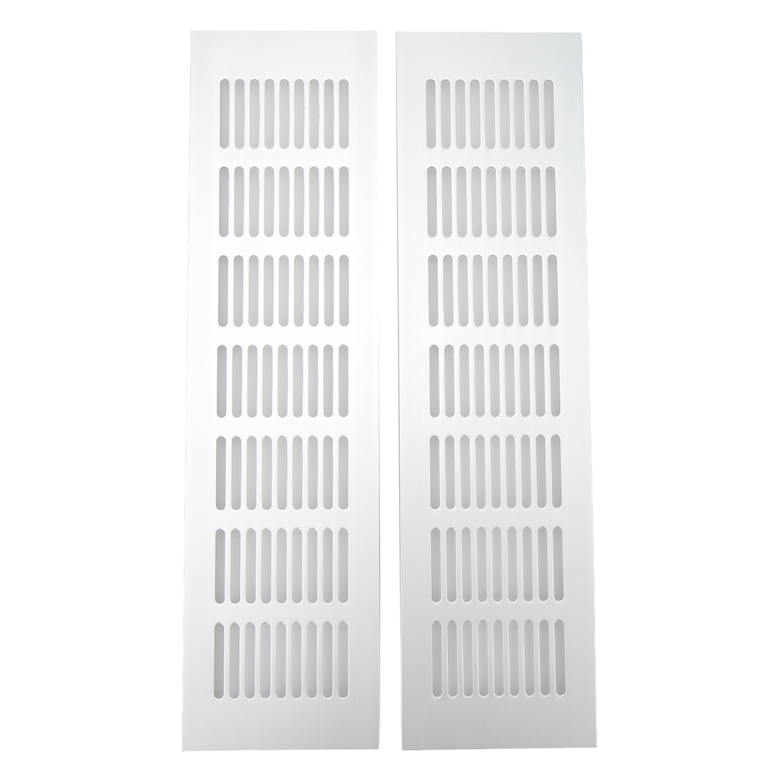 Lüftungsgitter Aus Silberfarbener Aluminiumlegierung, Rechteckig, 80 X 300 Mm / 3,14 X 11,81 Zoll, Zur Wärmeableitung, Für Schränke, Wohnmobile Und Camper.