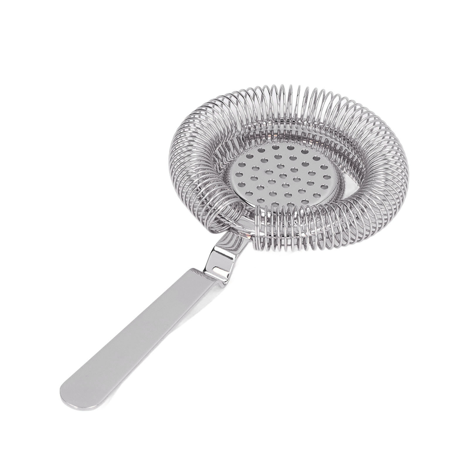 Professionelles Cocktailsieb Aus Silberfarbenem Edelstahl Mit Feinfiltration, Ideal Für Bars, Restaurants Und Partys.
