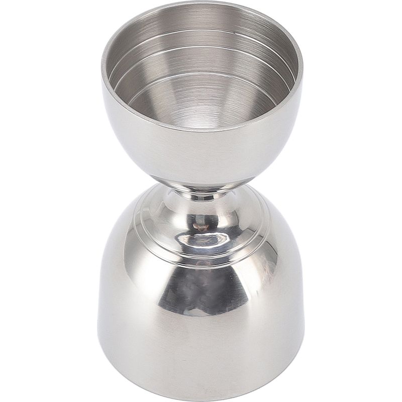 Robuster Und Hochpräziser Cocktail-jigger Aus Edelstahl Mit Großer Öffnung (30/60 Ml) Für Cocktailliköre. Klassische Silberne Farbe.