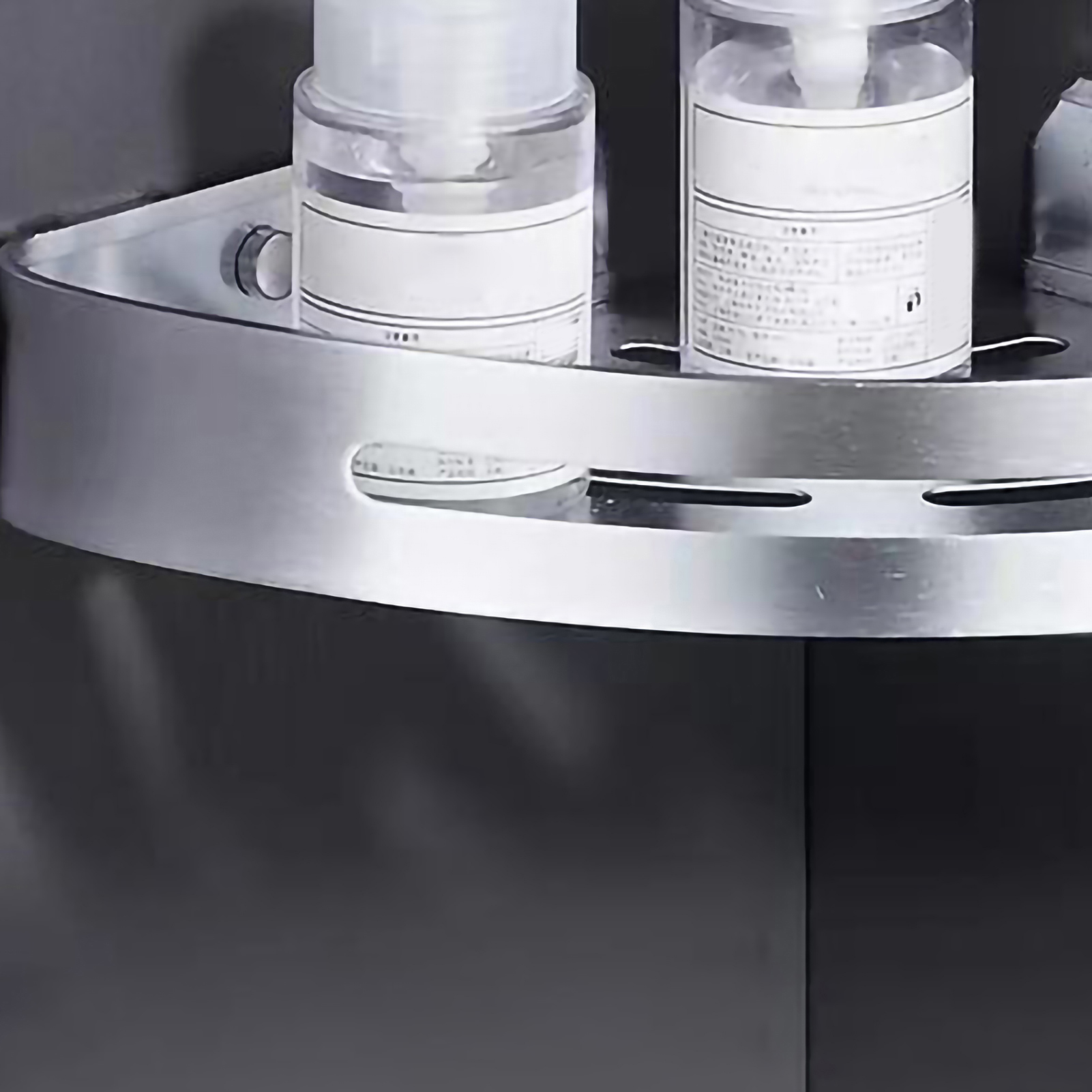 Silbernes, Dreieckiges Ablageregal Aus Aluminiumlegierung, Kein Bohren Erforderlich, Für Badezimmer Und Dusche.