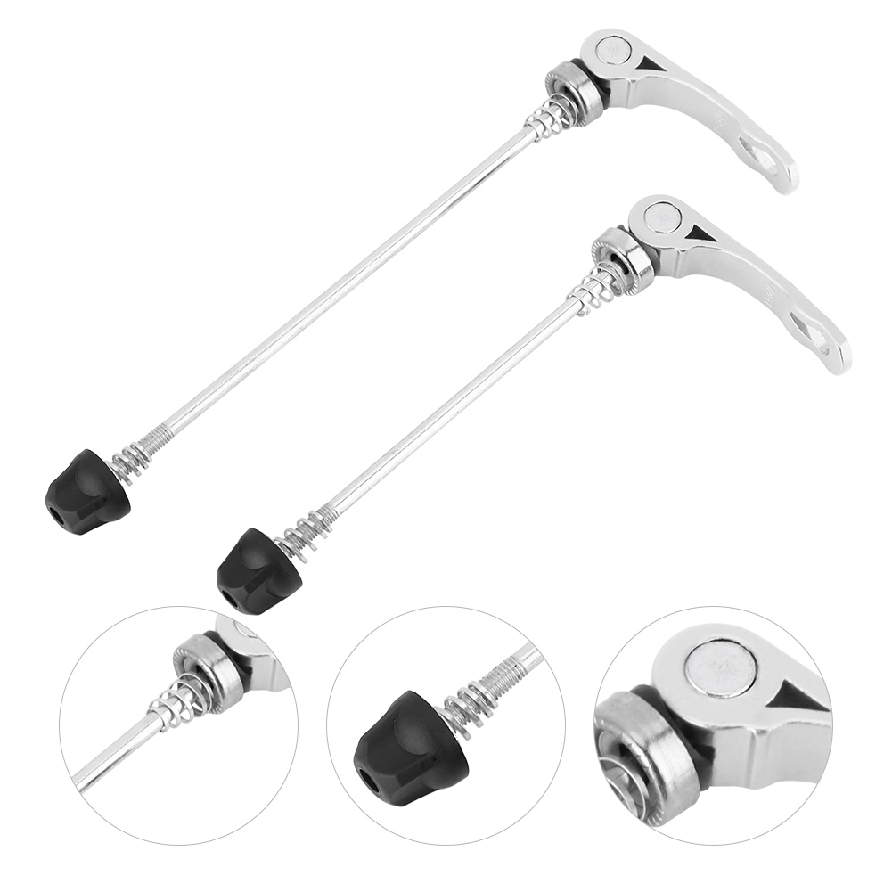 Paar Schnellspanner Für Mountainbikes Und Rennräder, Vorder- Und Hinterachse (silber)