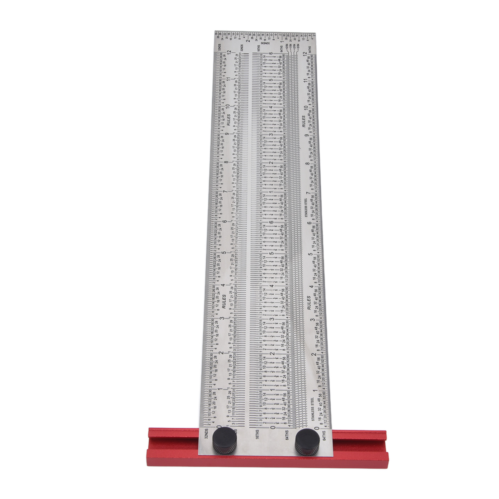 Silbernes T-lineal Aus Edelstahl, Messwerkzeug Für Holzbearbeitung, Positionierlehre, 30,5 Cm (12 Zoll)
