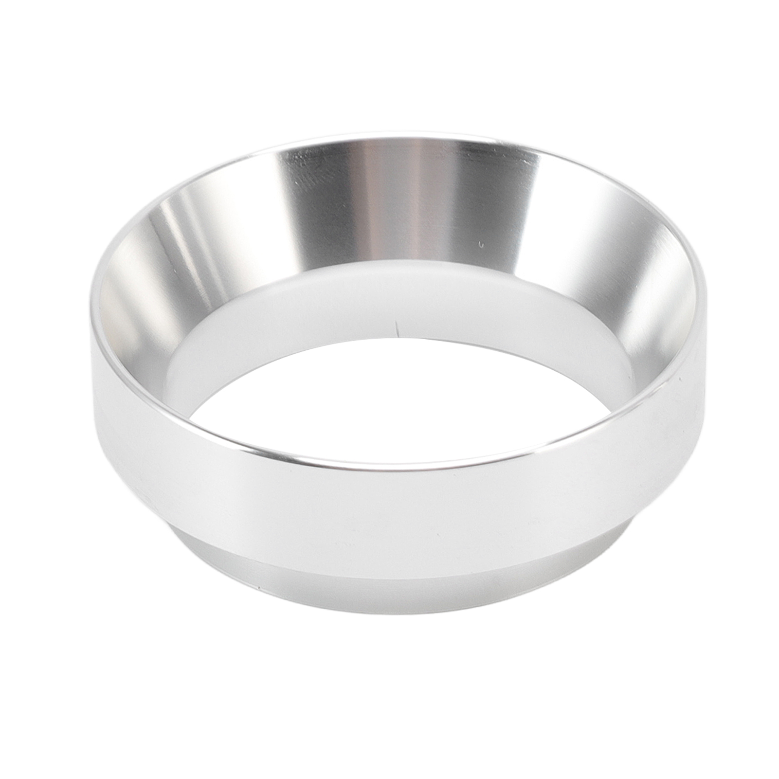 51-mm-dosiertrichter Aus Aluminiumlegierung Mit Magnetischem Magnetverschluss, Anti-flying-pulverfilter, Für Haushalt, Café, Silber