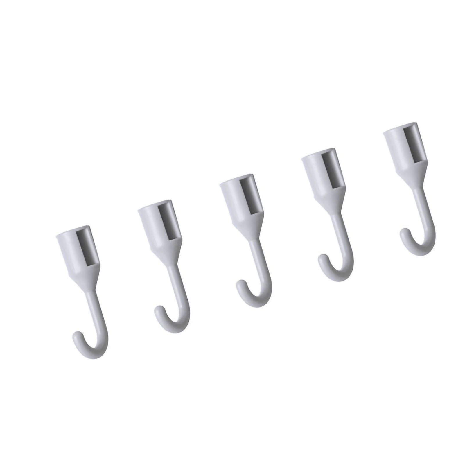 Set Mit 5 Lochplatten Mit Haken Zur Wandpräsentation, Grau