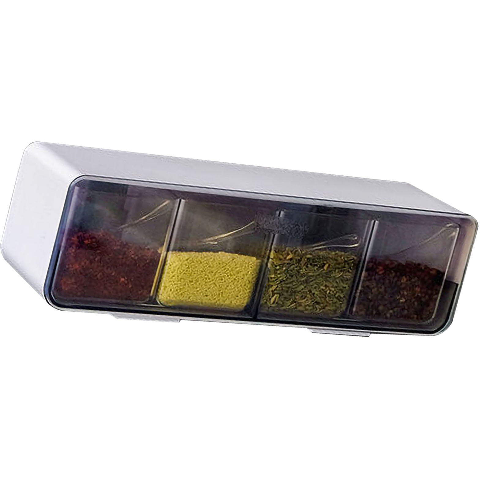 Wandmontierter Gewürzbehälter, 400 Ml, Großes Fassungsvermögen, Aufbewahrungsbehälter Für Gewürze In Küche Und Restaurant, 2. Generation, Fortschrittlich, Transparent, Wandmontiert