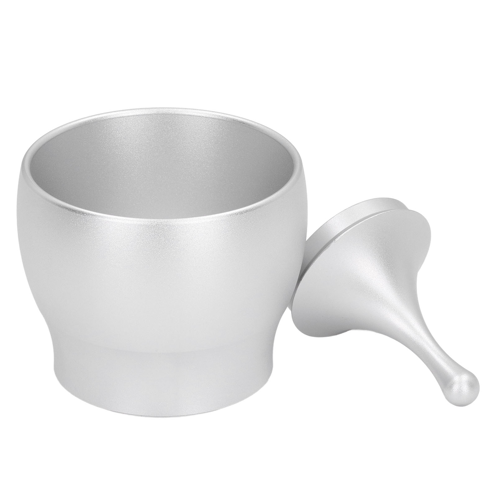 Kaffeepulverbehälter Aus Aluminium, Dosierbecher, Staubabweisender Pulverbecher Für Die Küche, Silberfarben