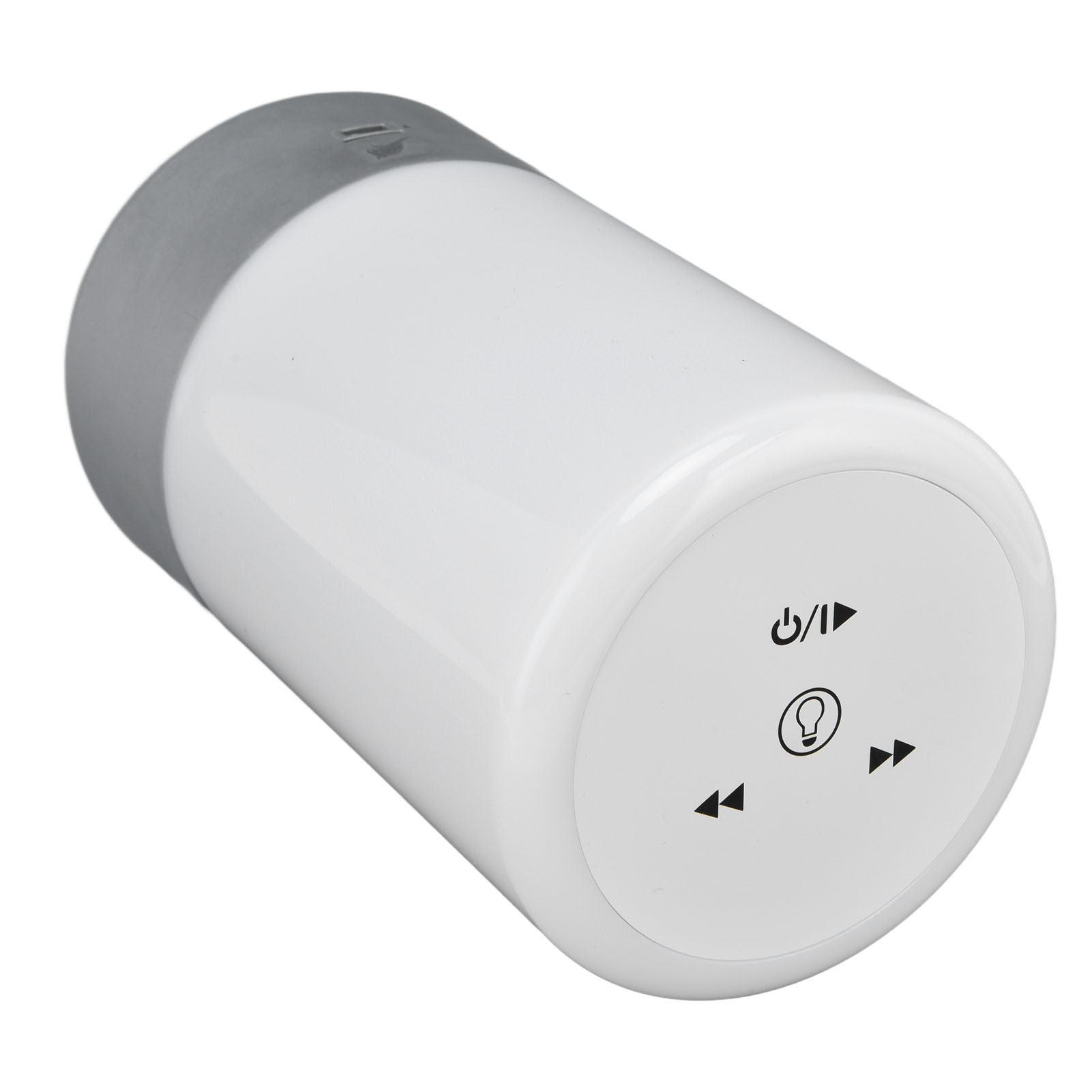 Led-nachtlicht Mit Touch-funktion, Rgb-farben, 2,4 Ghz Kabelloser Bluetooth-lautsprecher, Tischlampe, Silber