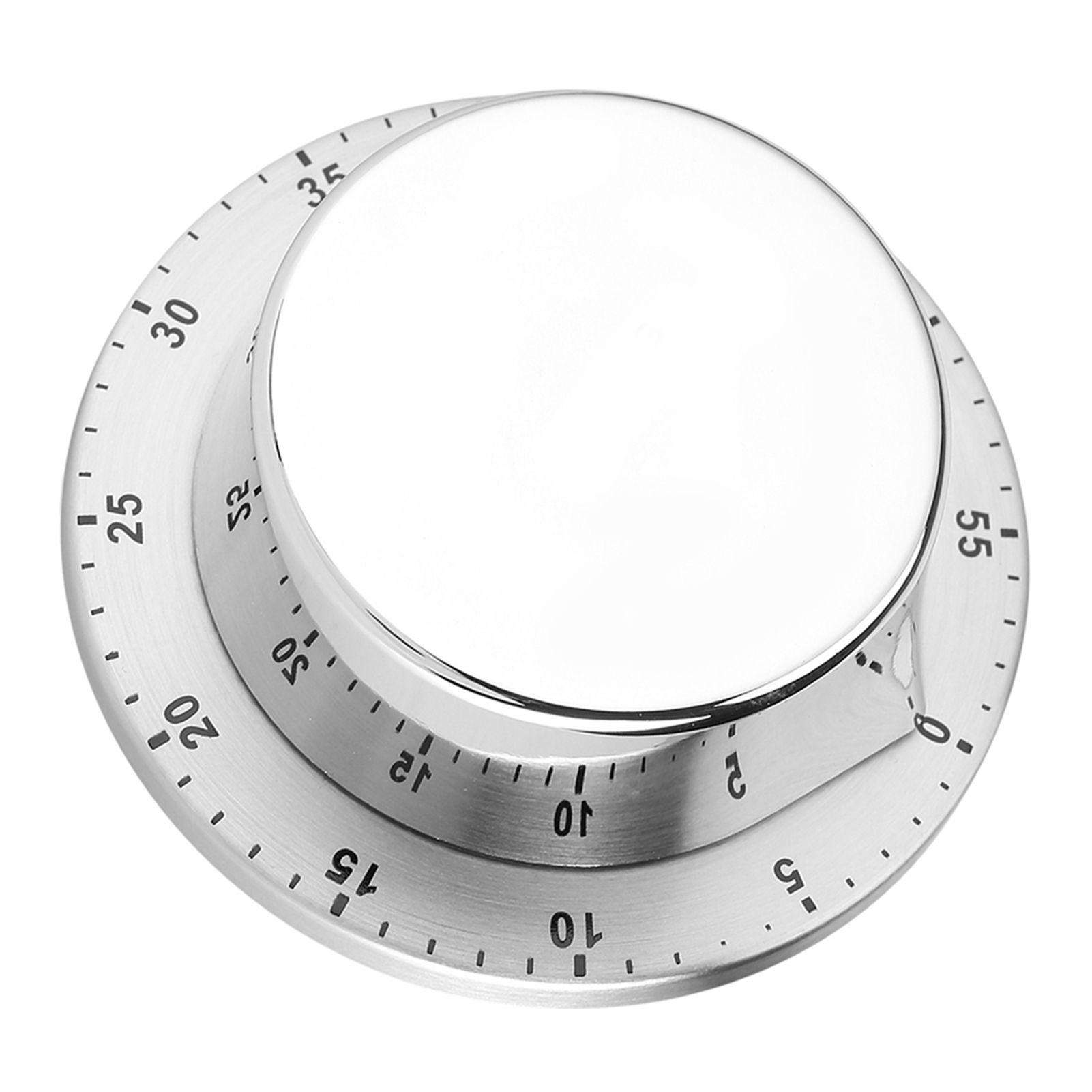 Manueller Mechanischer Küchentimer Mit Magnetfuß, Countdown-timer Zum Kochen Und Backen, Silbernes Werkzeug