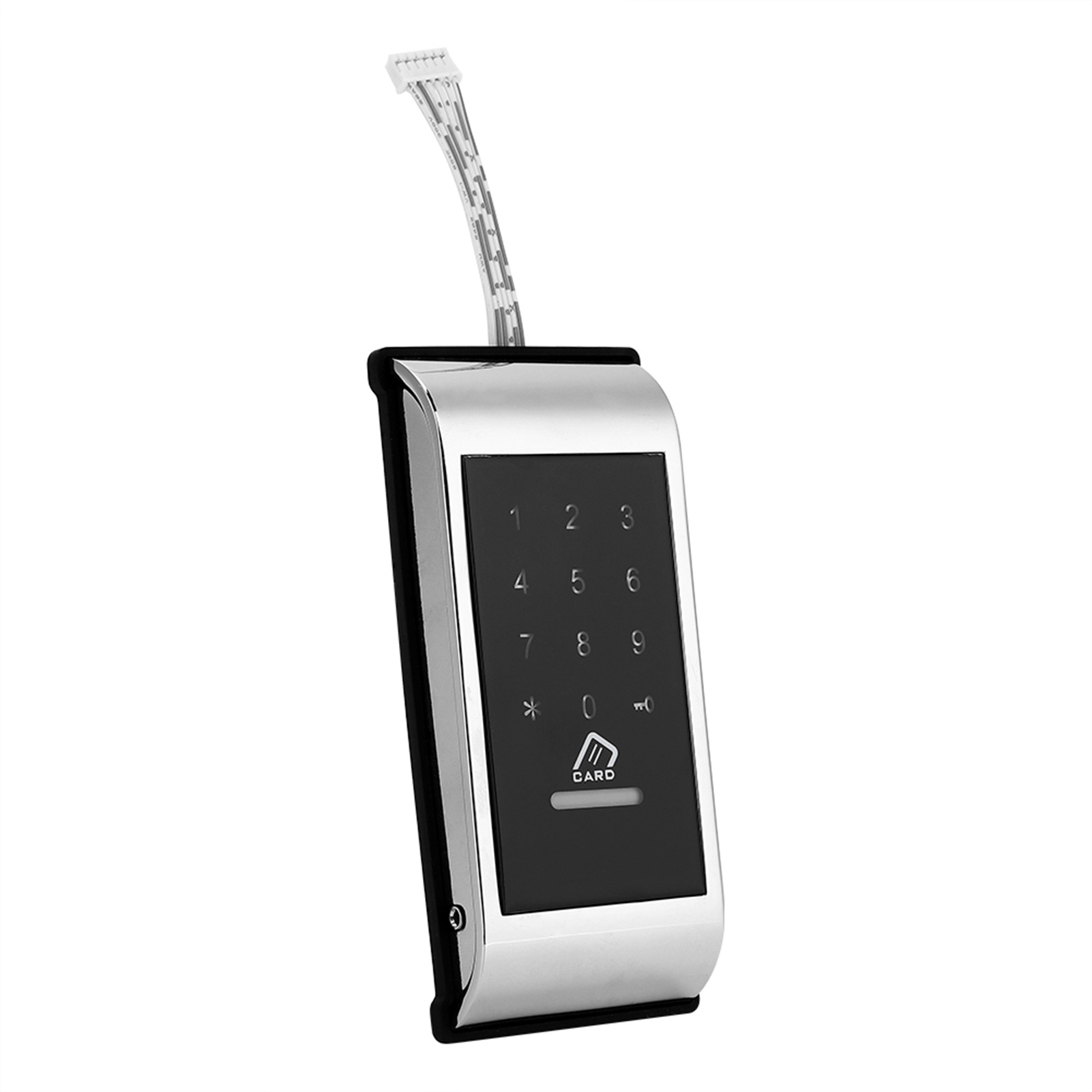 Digitales Schloss Mit Touch-tastatur, Sichere Tastatur Für Schrank, Tresor, Elektronisches Vorhängeschloss, Silber
