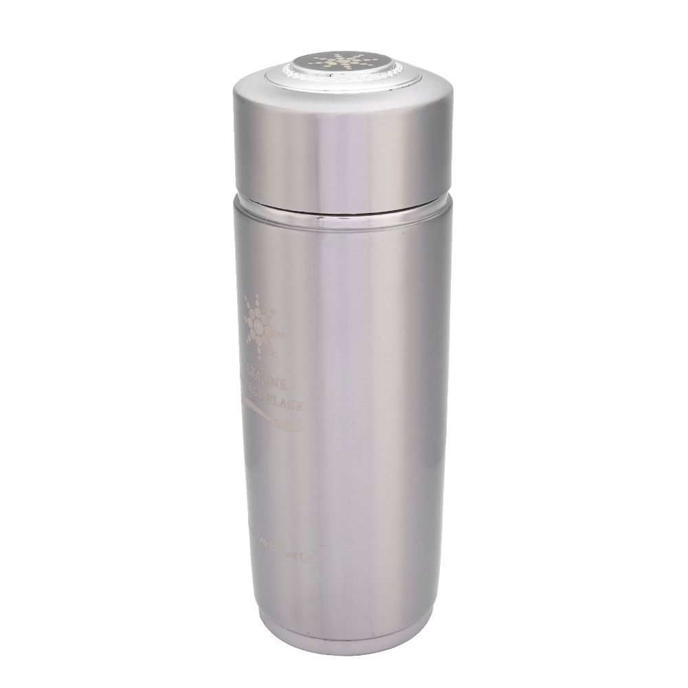 Tragbare, Ionisierende, Alkalische Edelstahl-isolierflasche, Nano-bioenergie-balance-becher, 500-ml-silber-wasserflasche