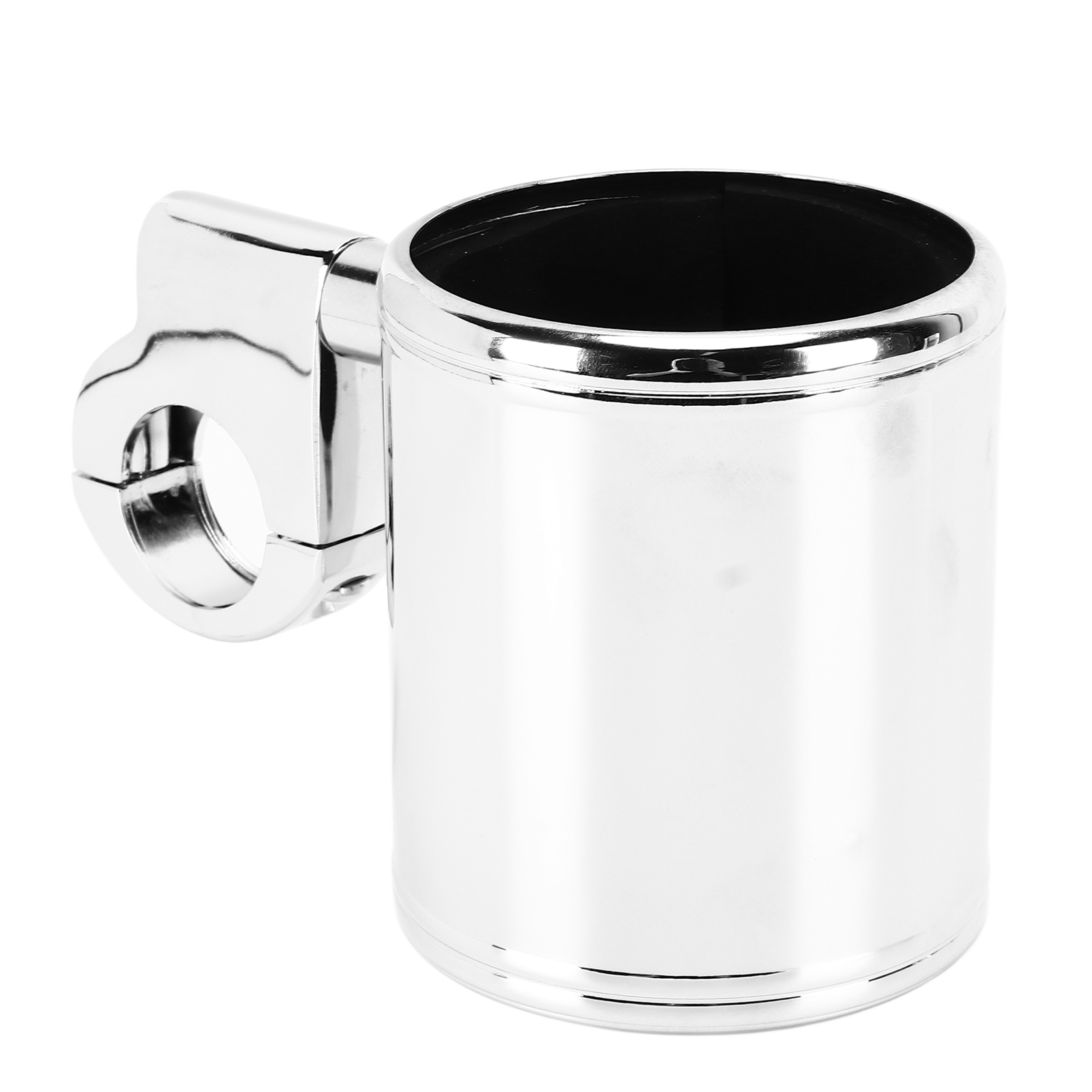 Universeller, Verstellbarer Chrom-getränkehalter Für Motorradlenker, Passend Für Quads Und Atvs (22–32 Mm)