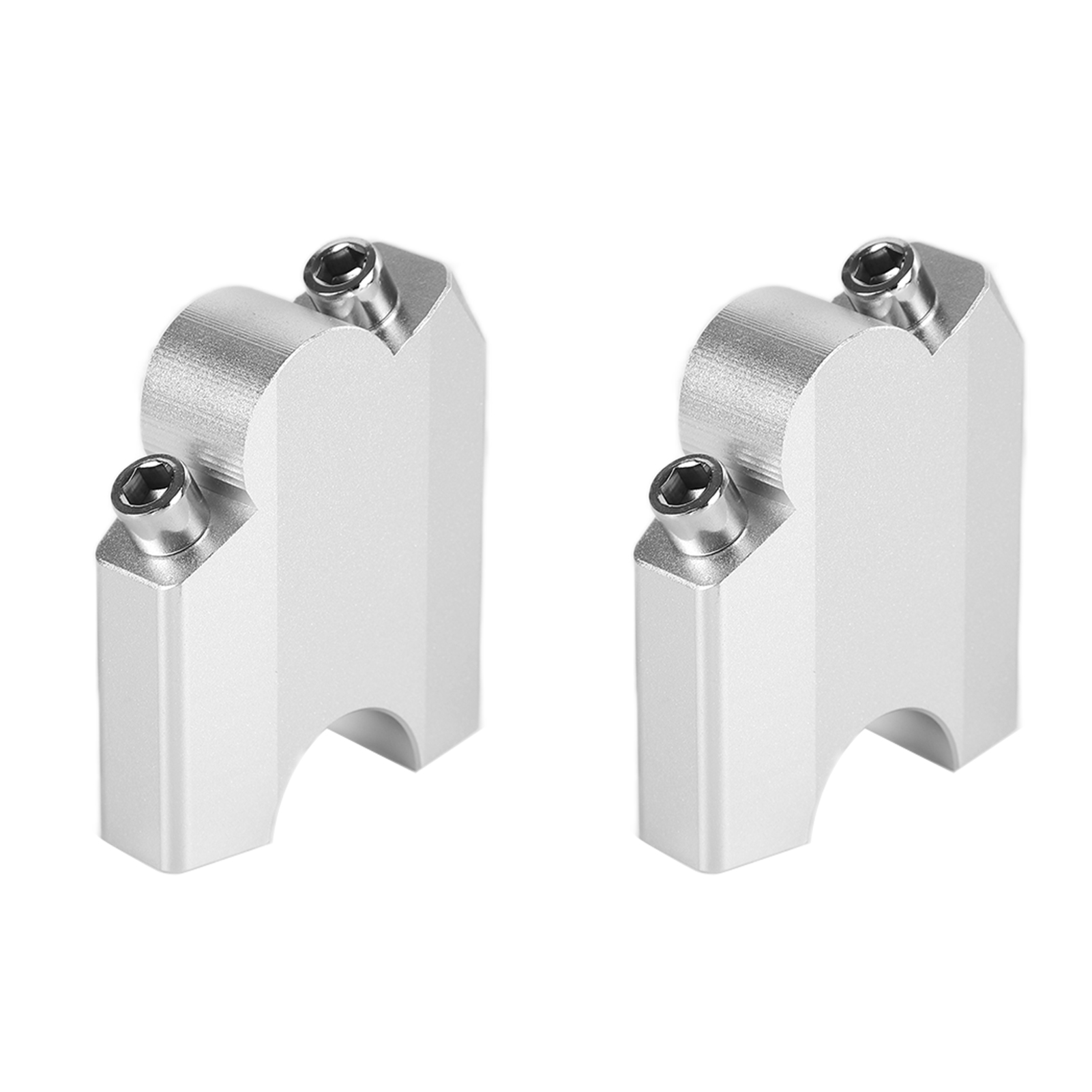 Zweiteilige Lenkererhöhung Aus Aluminium Für Yamaha Xt1200z Super Ténéré (2010–2014), Silbernes Lenkererhöhungsset