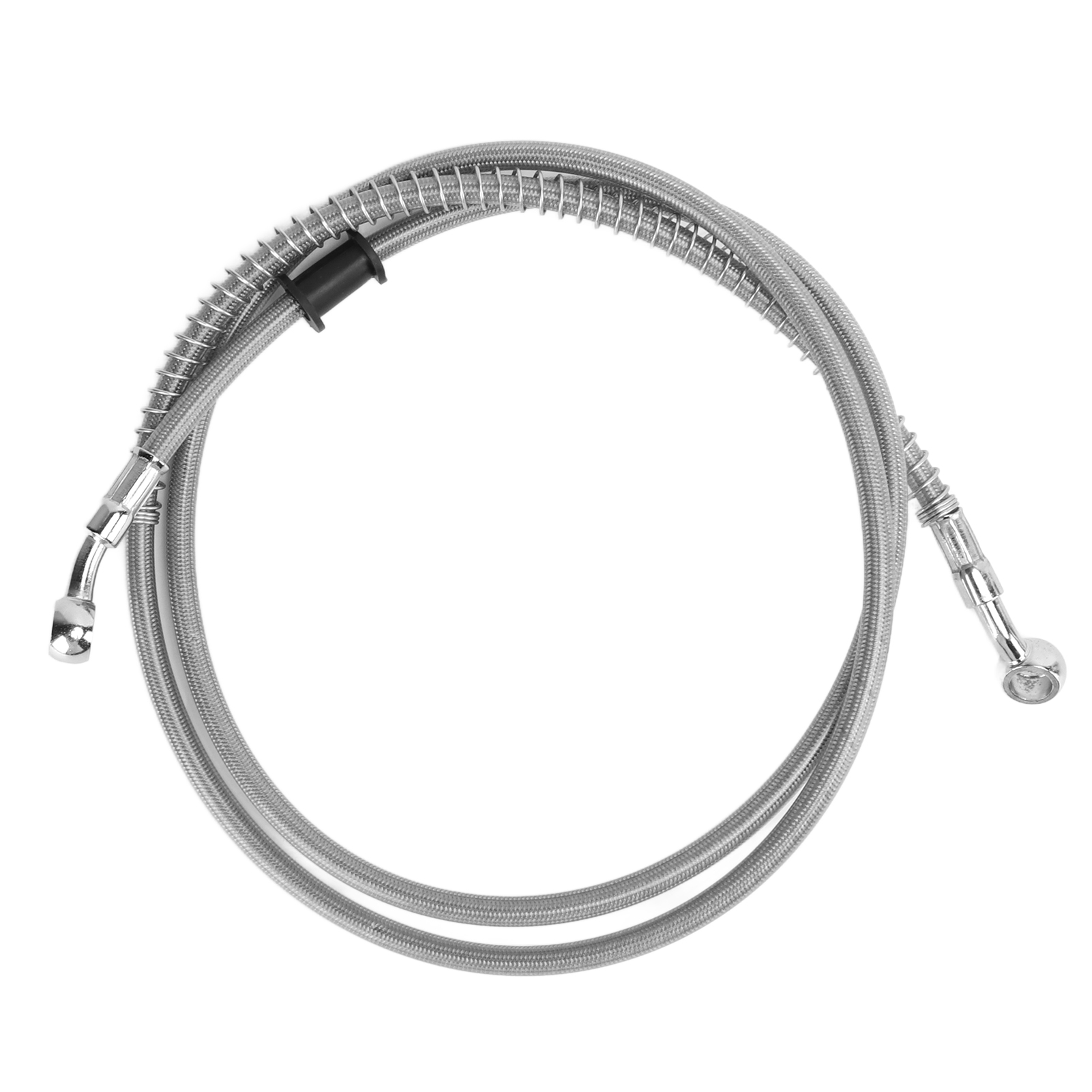 Flexibler 150 Cm Motorrad-bremsschlauch, Silberfarben, Aus Stahl, Mit Pvc-hitzeschutz, Universelles Motorradzubehör