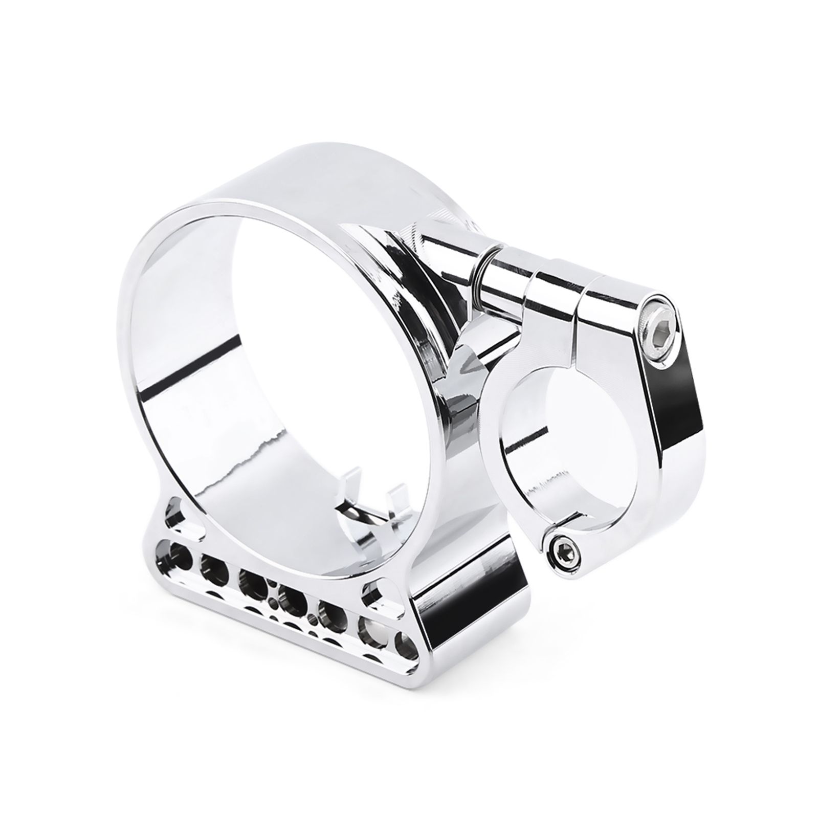 Cnc-gefräste Aluminium-seitenhalterung Zur Tachometerverlegung, Kompatibel Mit Xl883 X1200, Silberfarben, Robuste Motorradhalterung