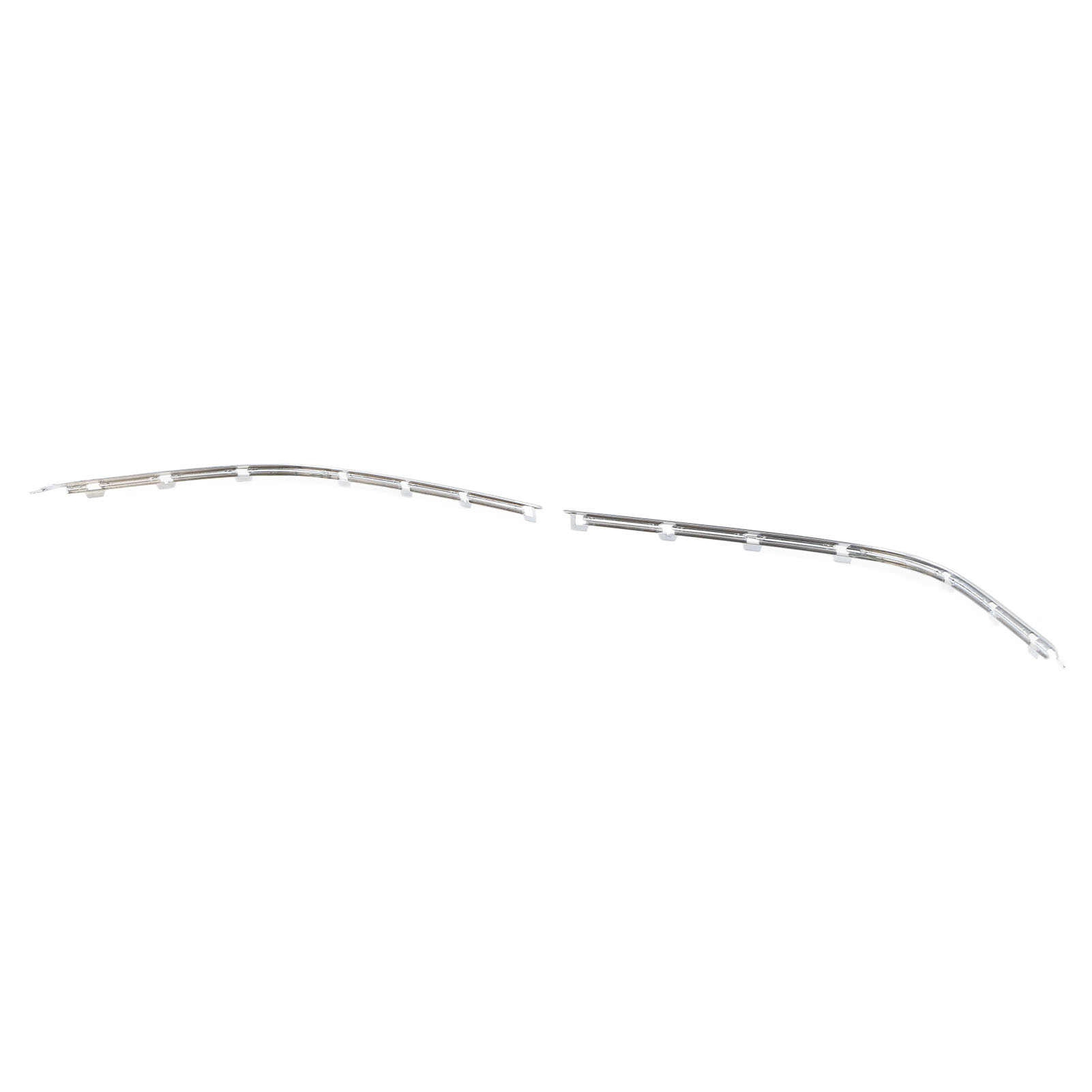Chrom-zierleiste Für Die Vordere Stoßstange 51118226562, Seitenschwellerschutz Für Bmw 5er E39 (1996–2003), Geformte Zierleiste, 2-teiliges Set