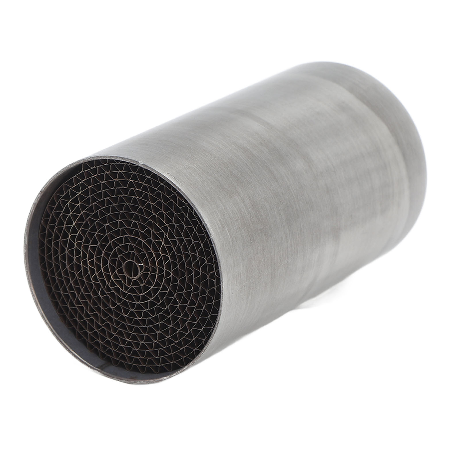Motorradauspuff-katalysator, Edelstahl, Vorderer Mittelschalldämpfer, Universell, 53 X 100 Mm / 2,08 X 3,93 Zoll