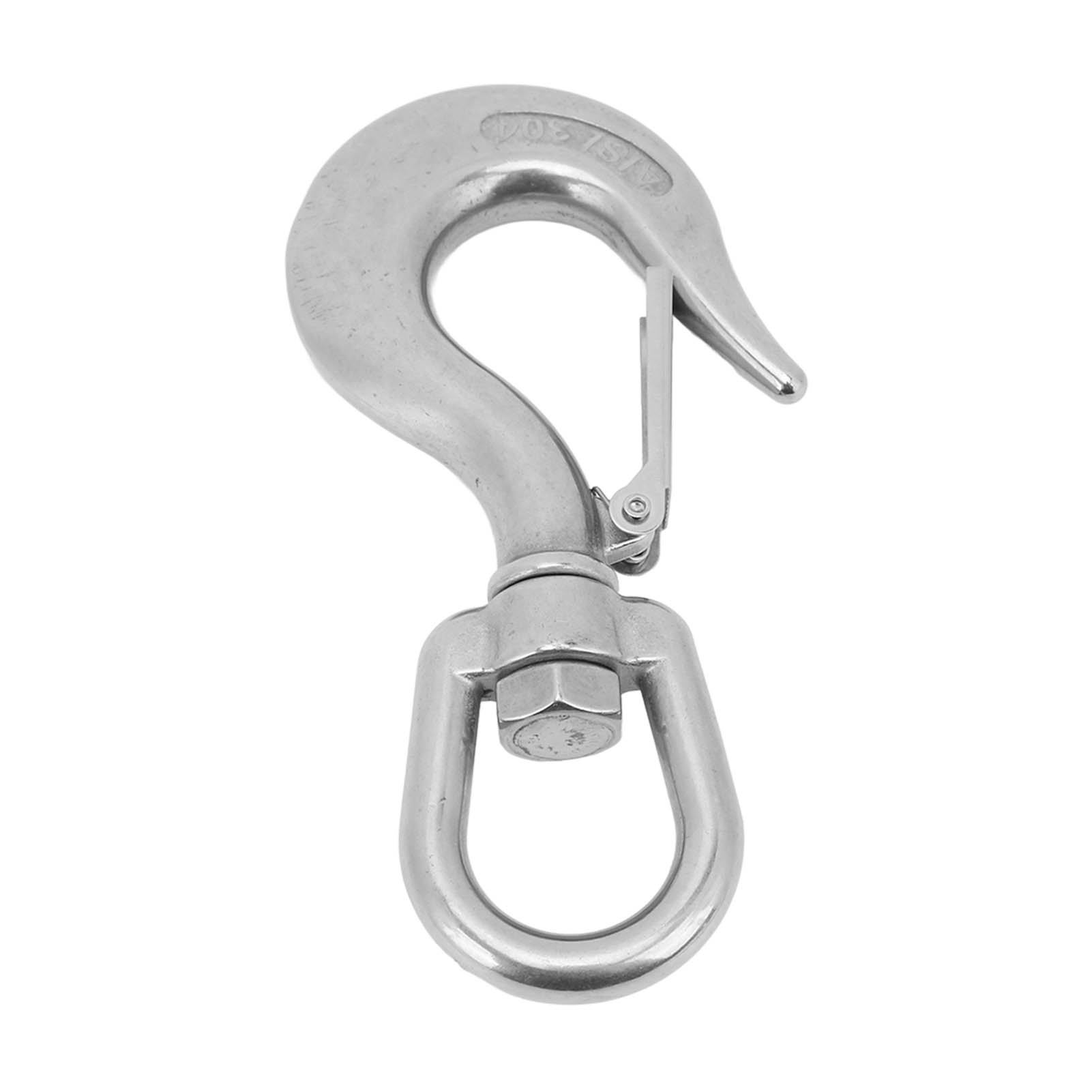 Drehwirbel Aus Edelstahl, 33-mm-schäkel-hebehaken Für Boote, Segelboote Und Meeresfischerei, Robuster Wirbelring