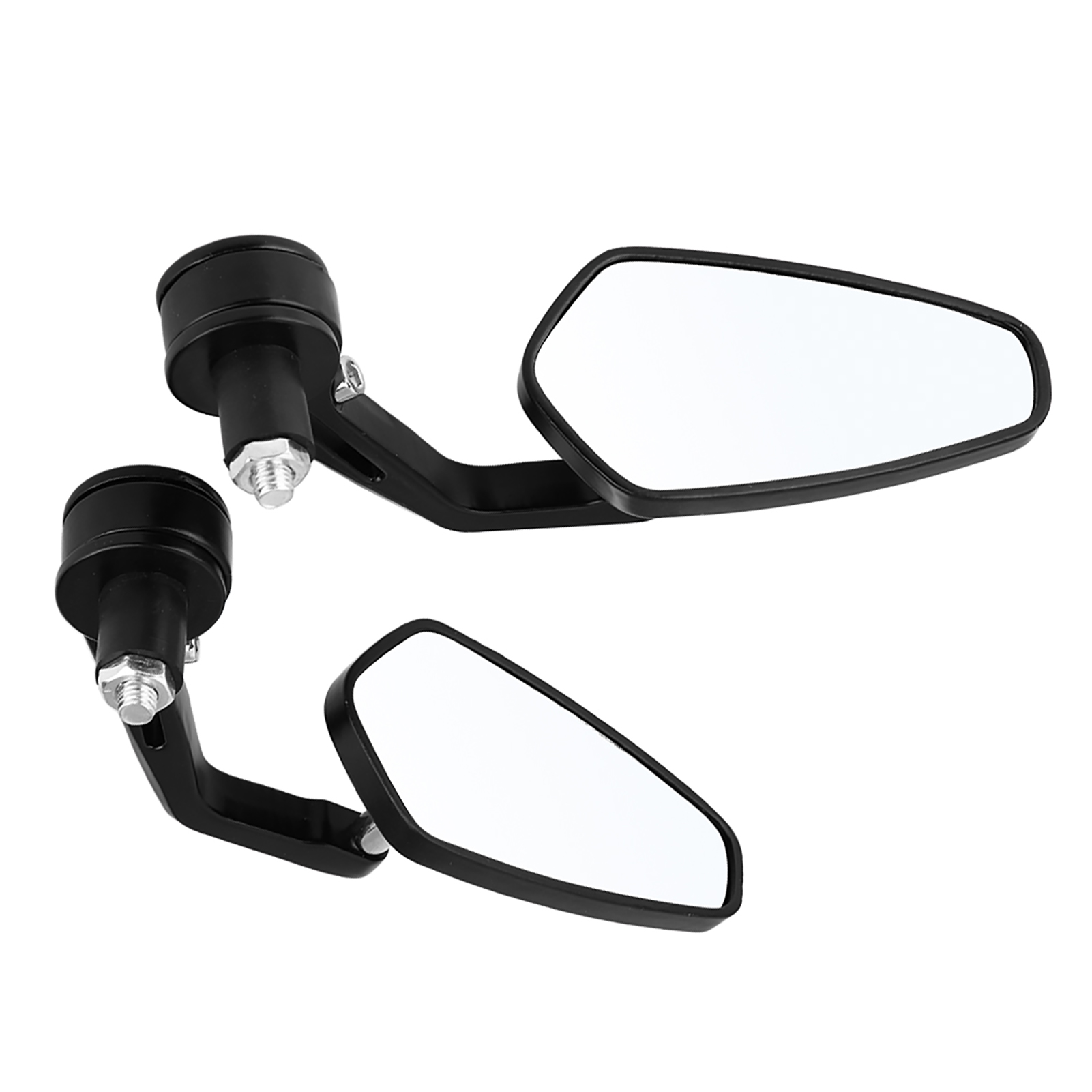 Universelle 7/8"-motorradspiegel Aus Aluminium, 2er-set – Silberne Lenkerspiegel, Motorradzubehör